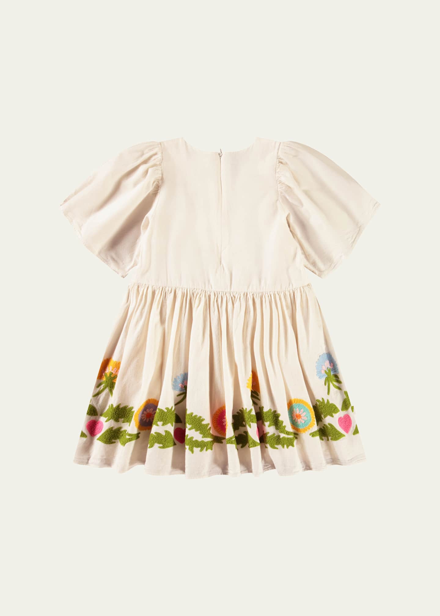 Molo Girl's Carlin Floral Crotchet Dress, Size 3T-6 Image 2 of 3