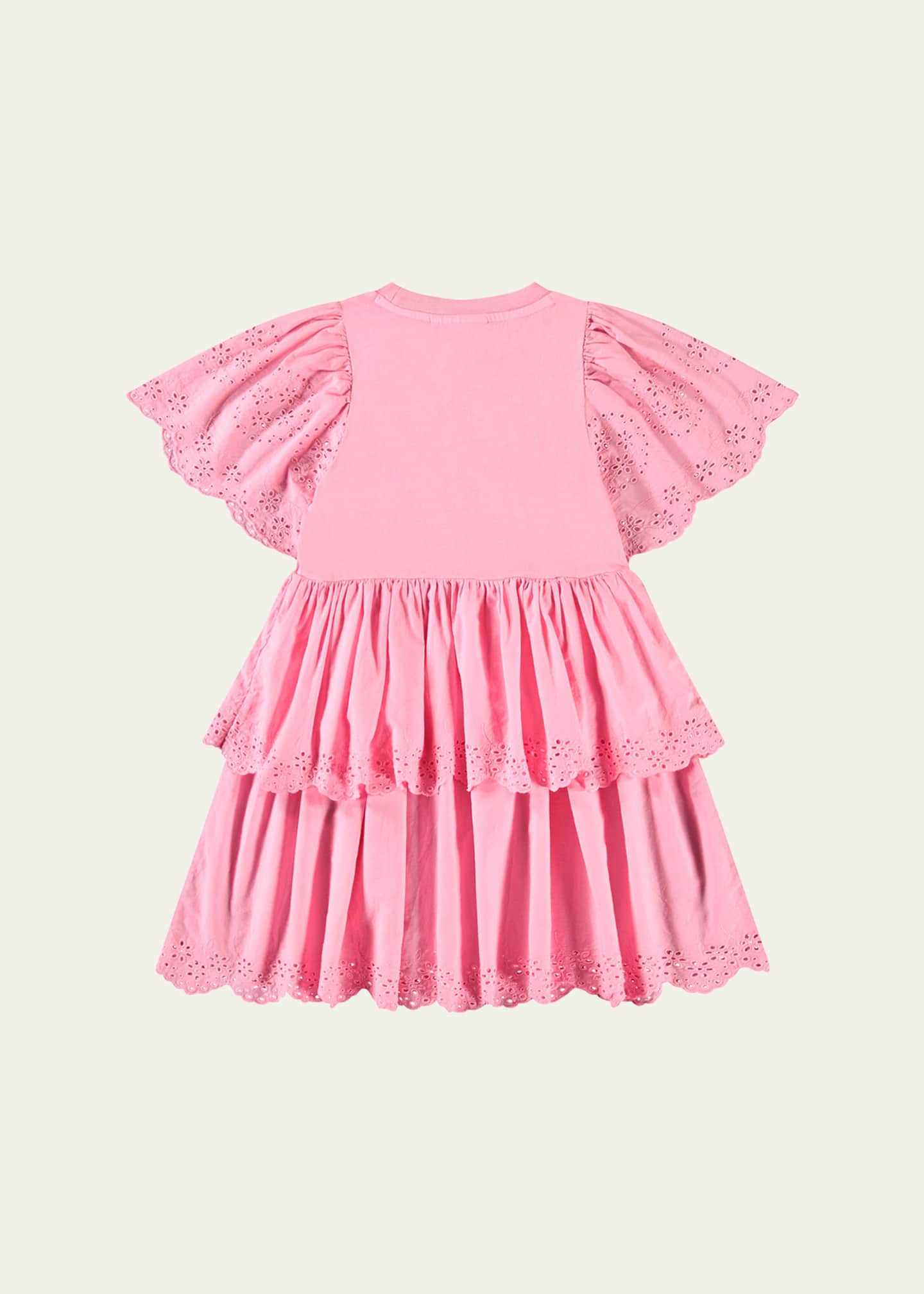 Molo Girl's Ceelia Eyelet Embroidered Dress, Size 7-12 Image 2 of 3