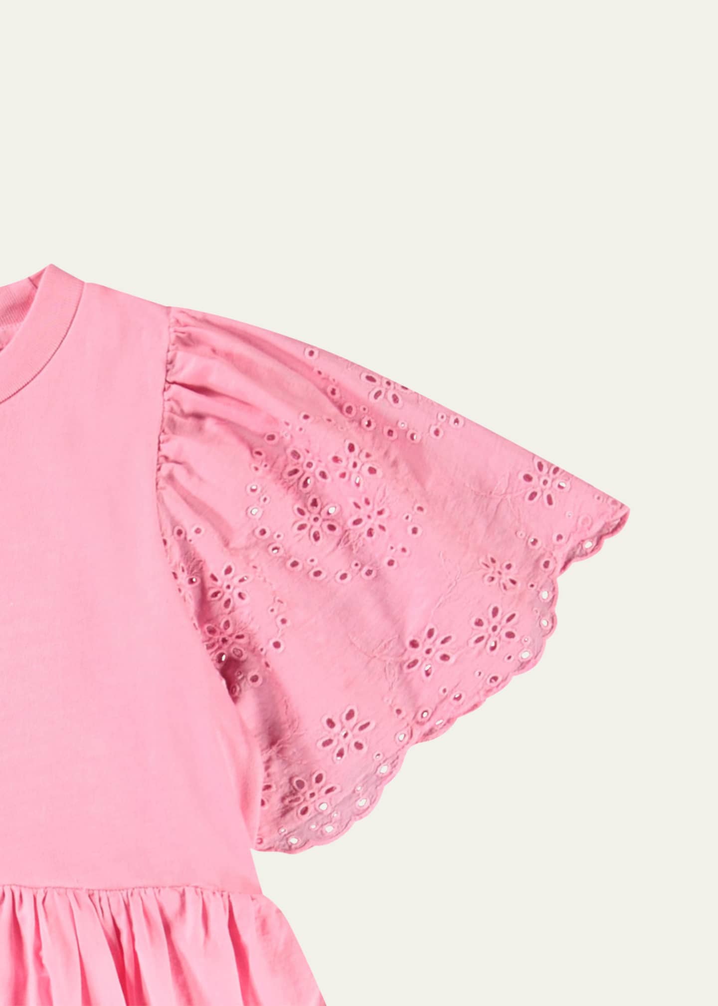Molo Girl's Ceelia Eyelet Embroidered Dress, Size 7-12 Image 3 of 3