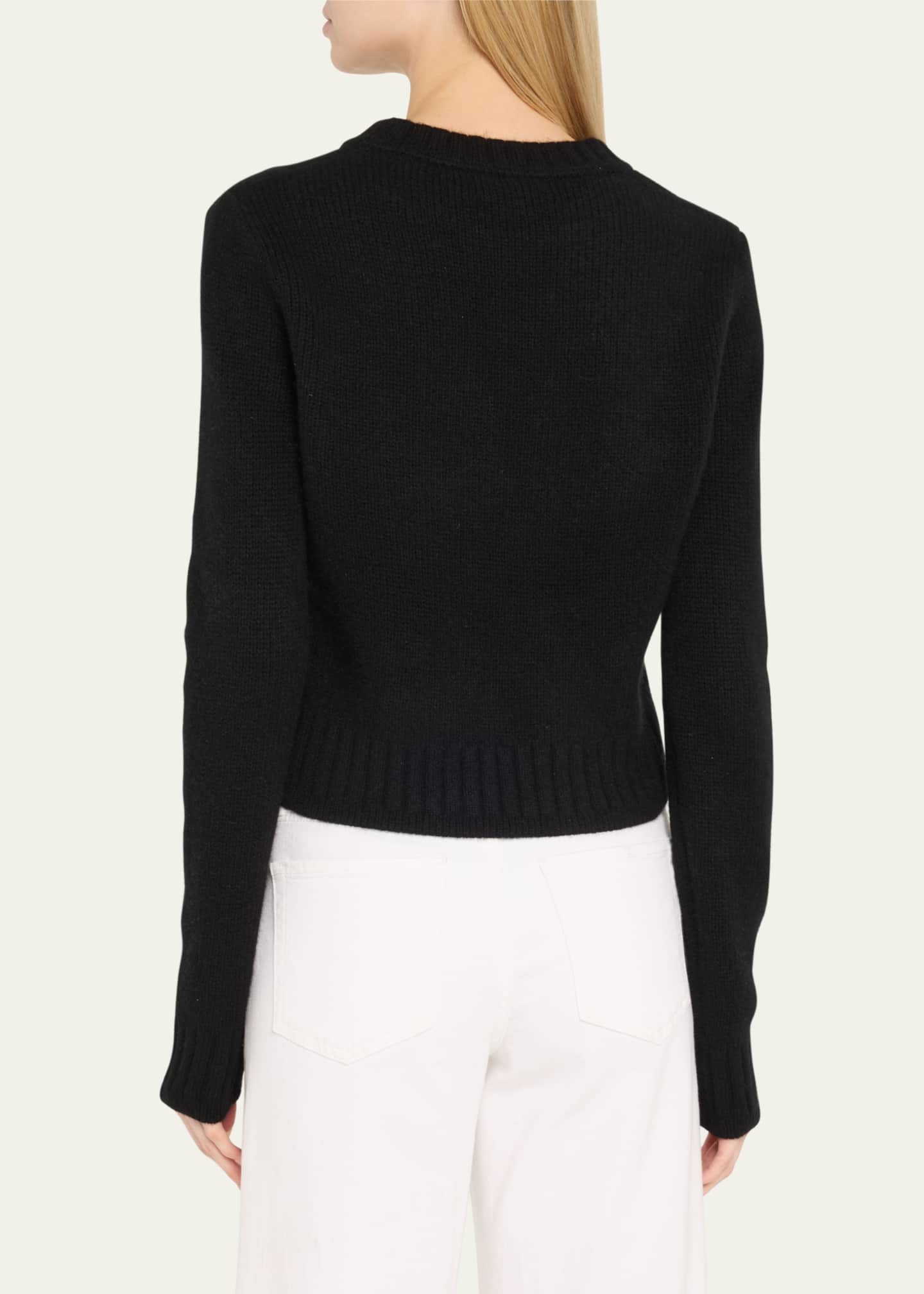 RE/DONE Crewneck Cashmere Baby Sweater Image 3 of 5