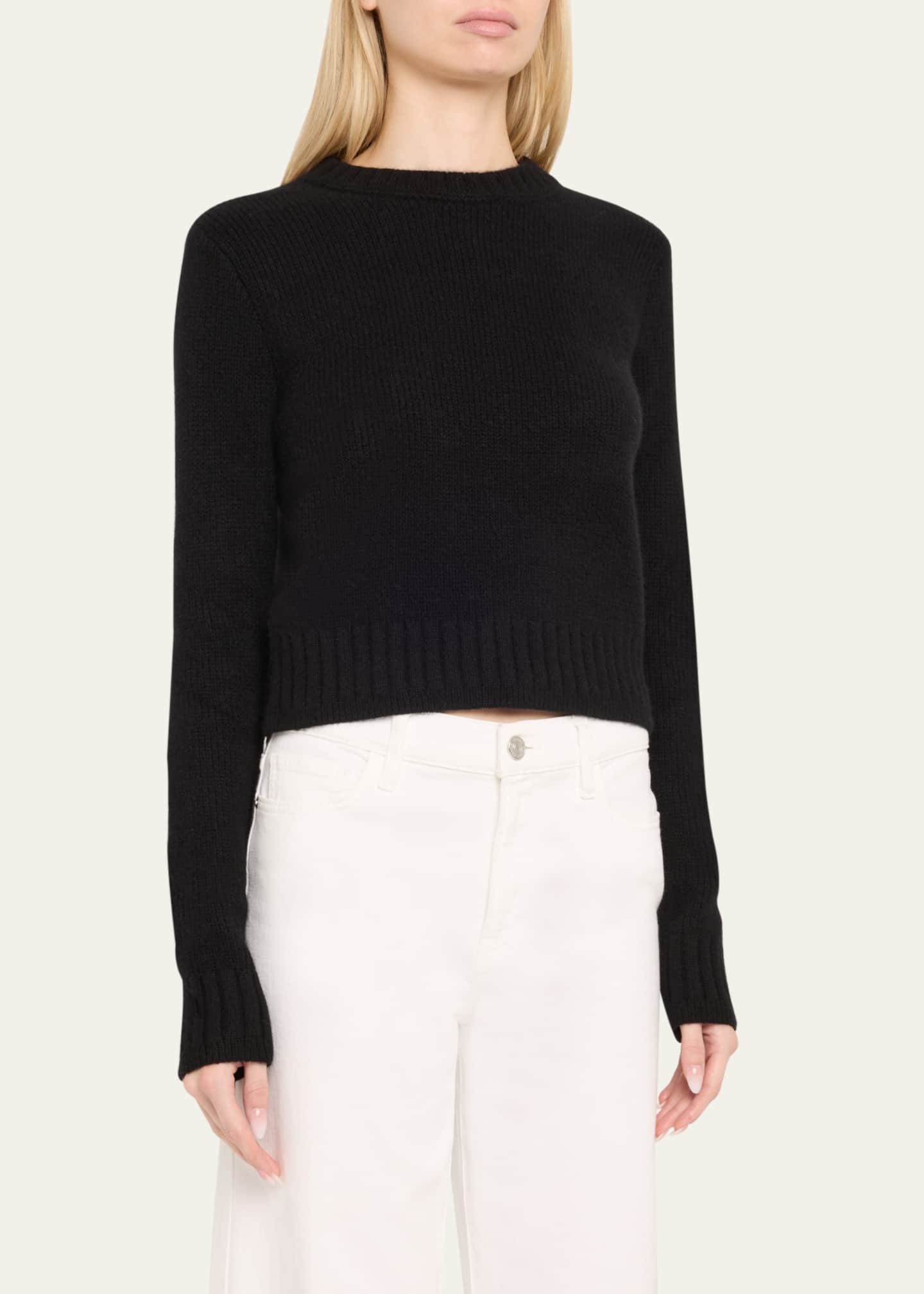 RE/DONE Crewneck Cashmere Baby Sweater Image 4 of 5