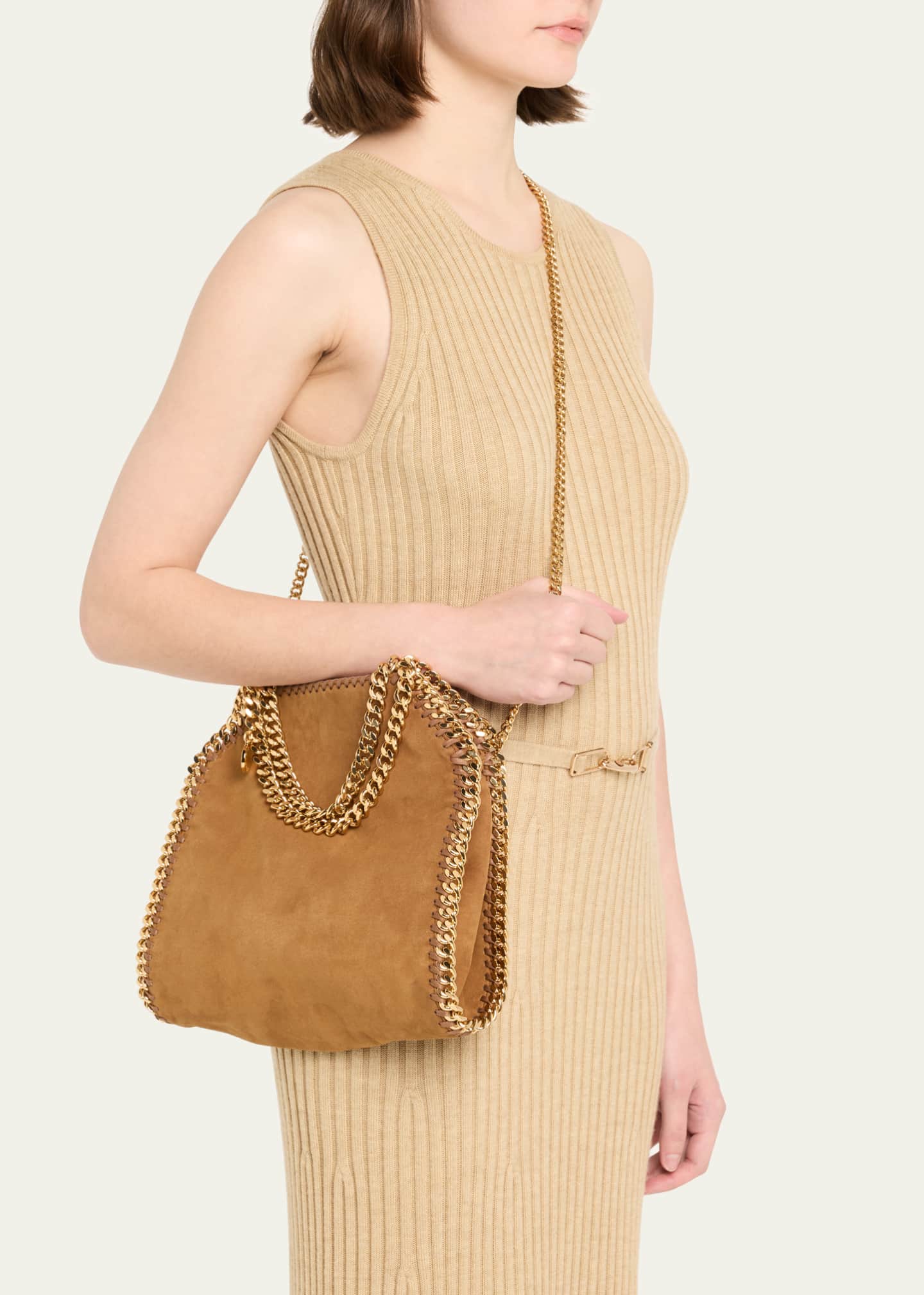 Stella McCartney Falabella Mini Vegan Suede Crossbody Bag Image 2 of 6