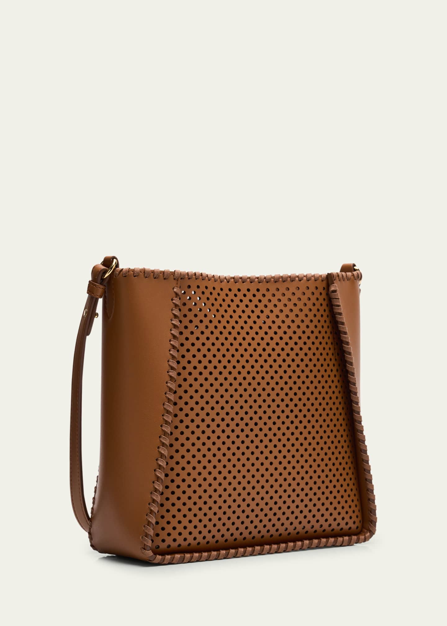 Stella McCartney Logo Perforated Vegan Leather Crossbody Bag Image 3 of 6