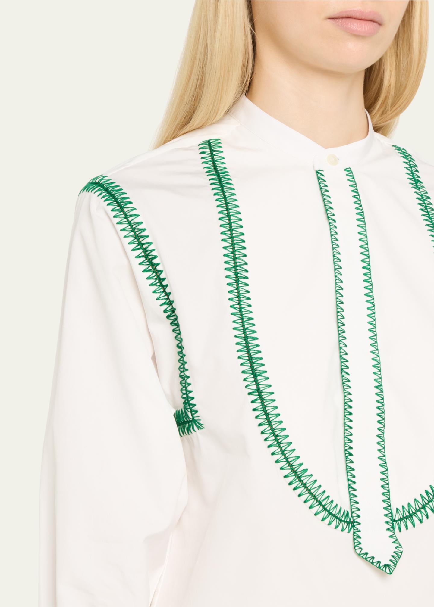 Sebline Marocaine Painters Stripe Shirt - Bergdorf Goodman