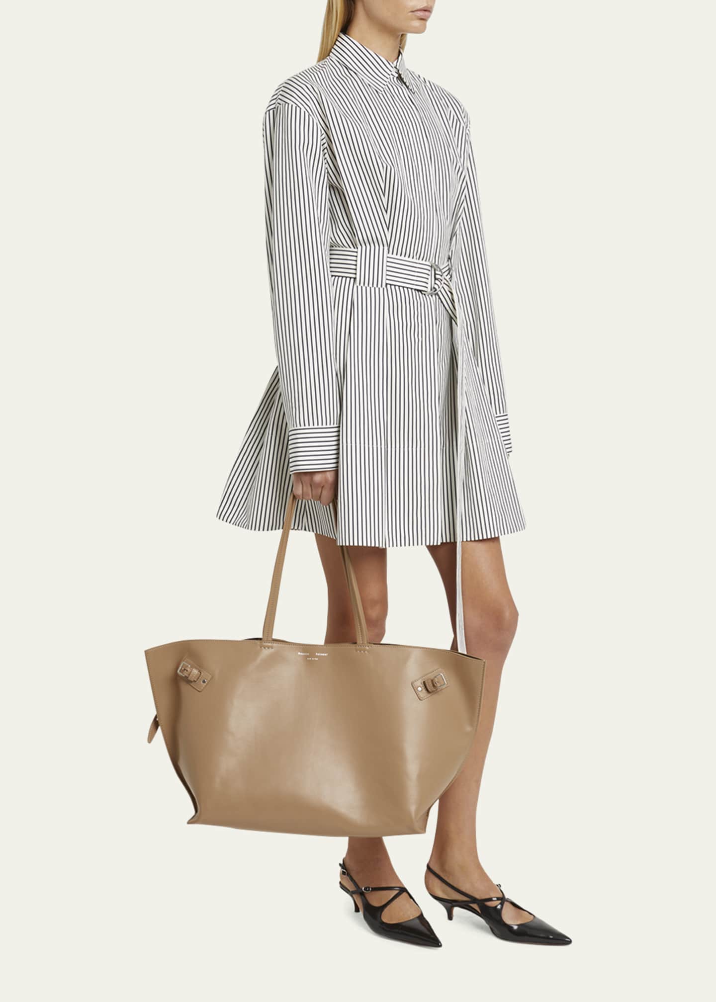 Proenza Schouler Days Smooth Leather Tote Bag Image 5 of 6