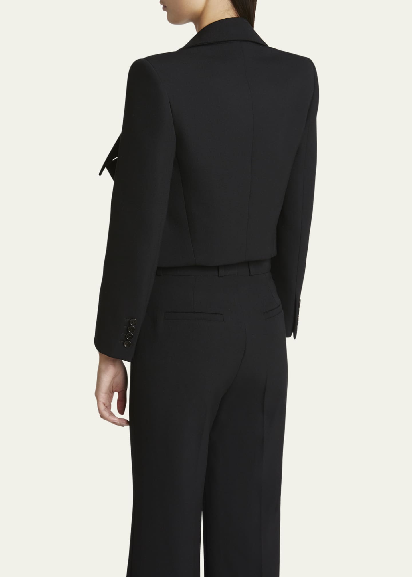 Chloe Wool Gabardine Crop Jacket - Bergdorf Goodman