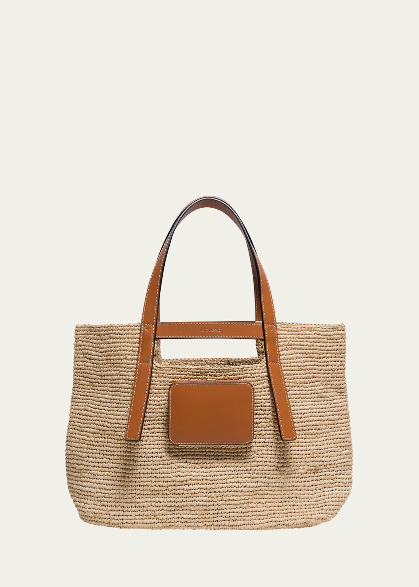 LUTZ MORRIS Salinas M Crochet Raffia Tote Bag Image 1 of 3