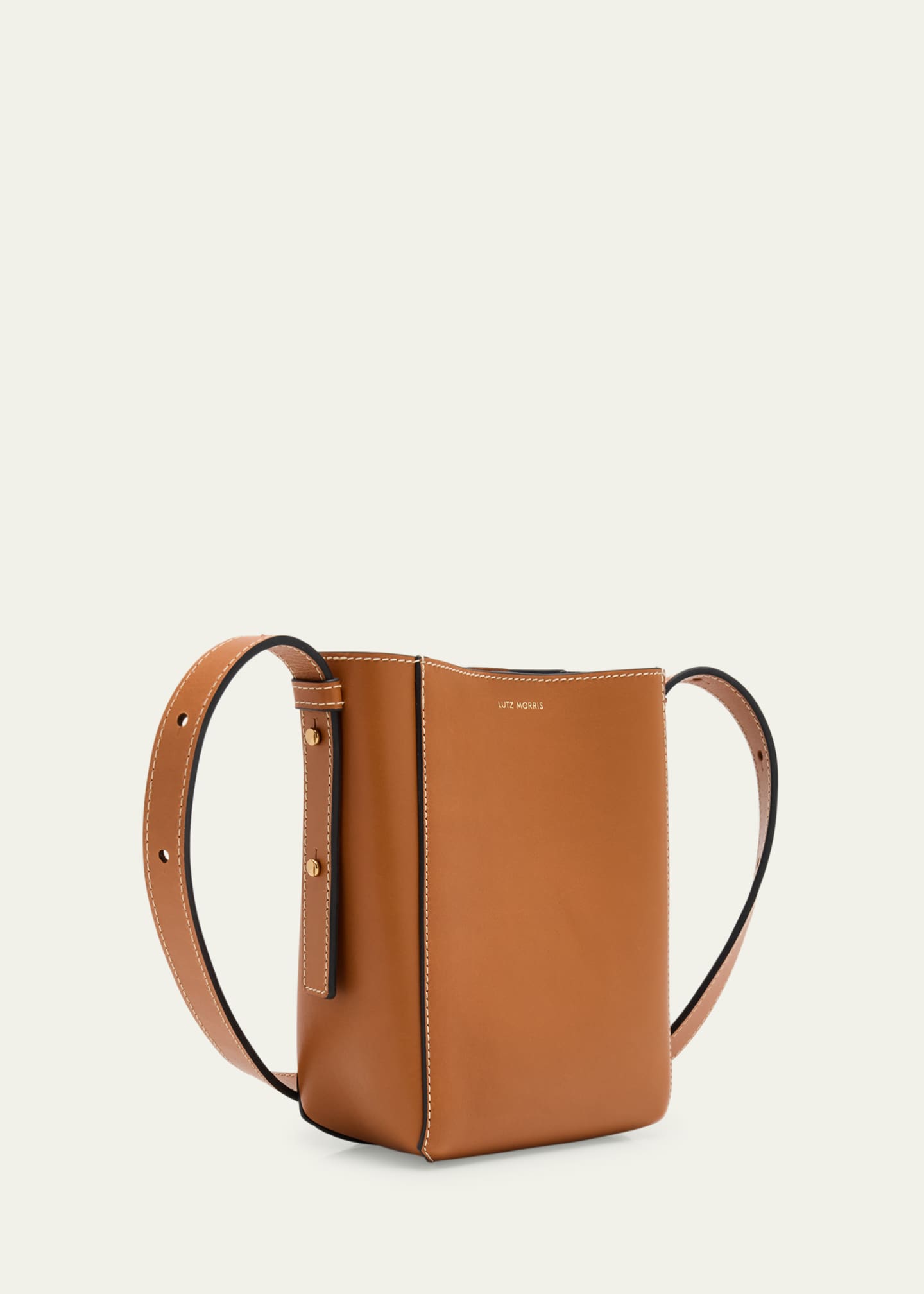 LUTZ MORRIS Parker Soft Small Leather Bucket Bag Image 3 of 6