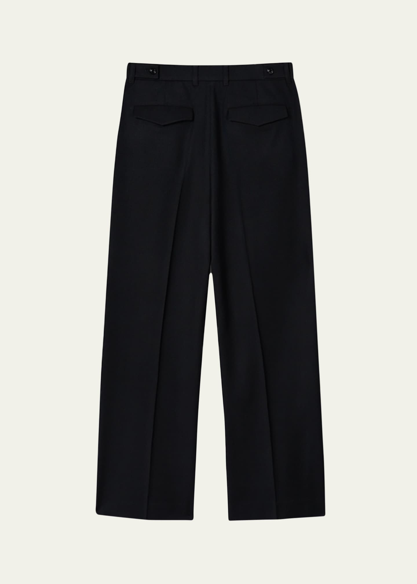 TONYWACK Light Wool Wide Pleated Trousers