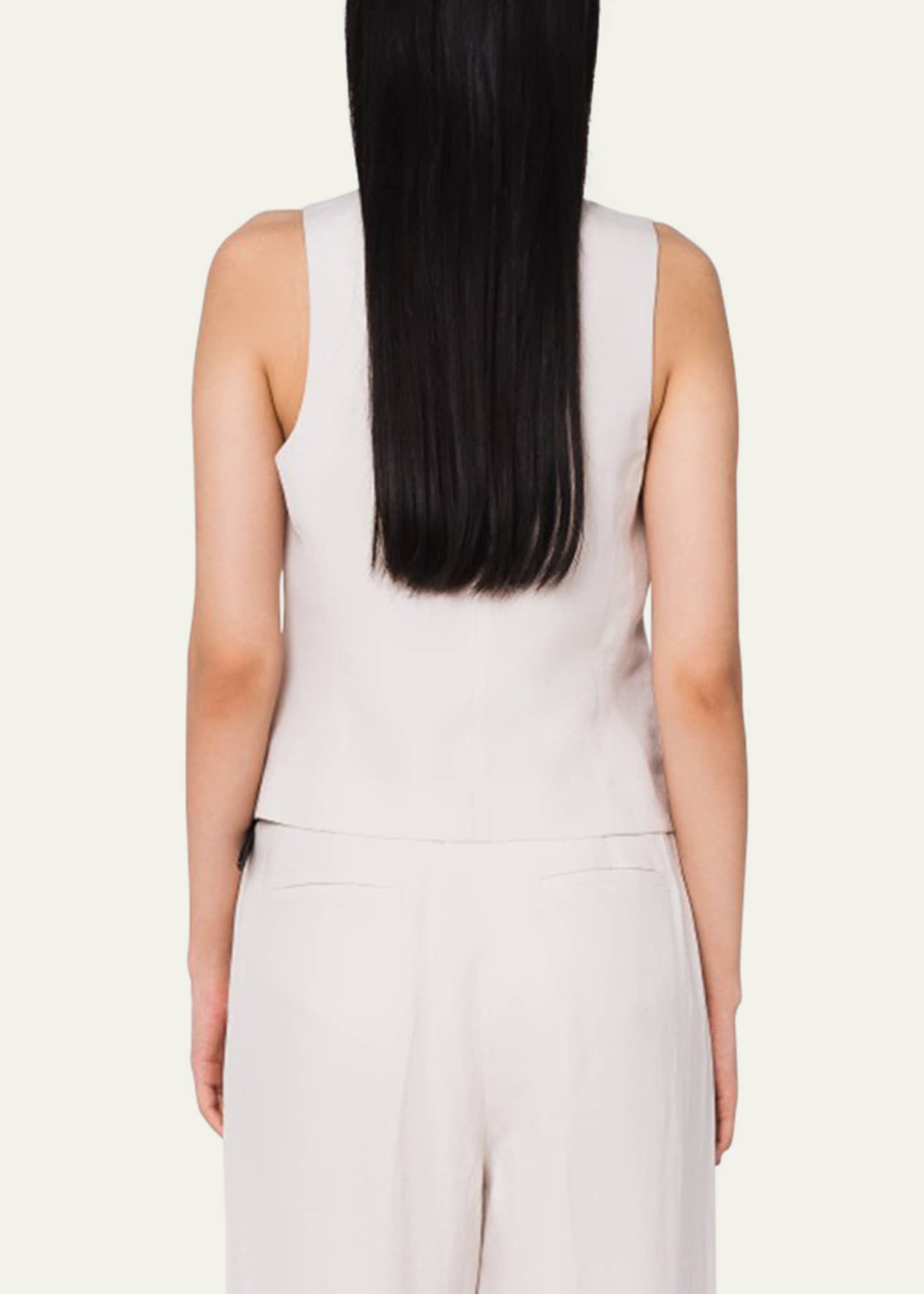 TONYWACK Tailored Linen-Blend Vest Image 3 of 4