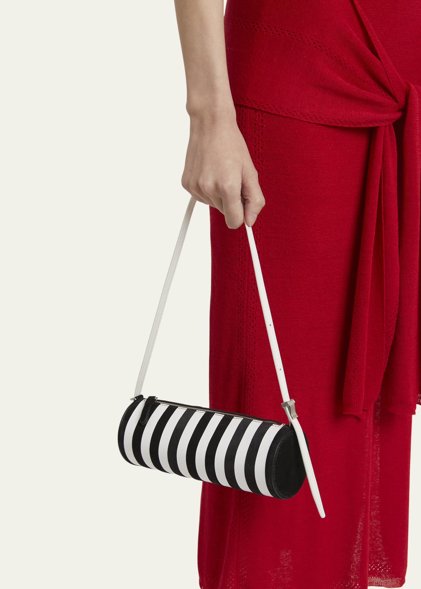 Proenza Schouler Silo Striped Napa Leather Shoulder Bag - Bergdorf