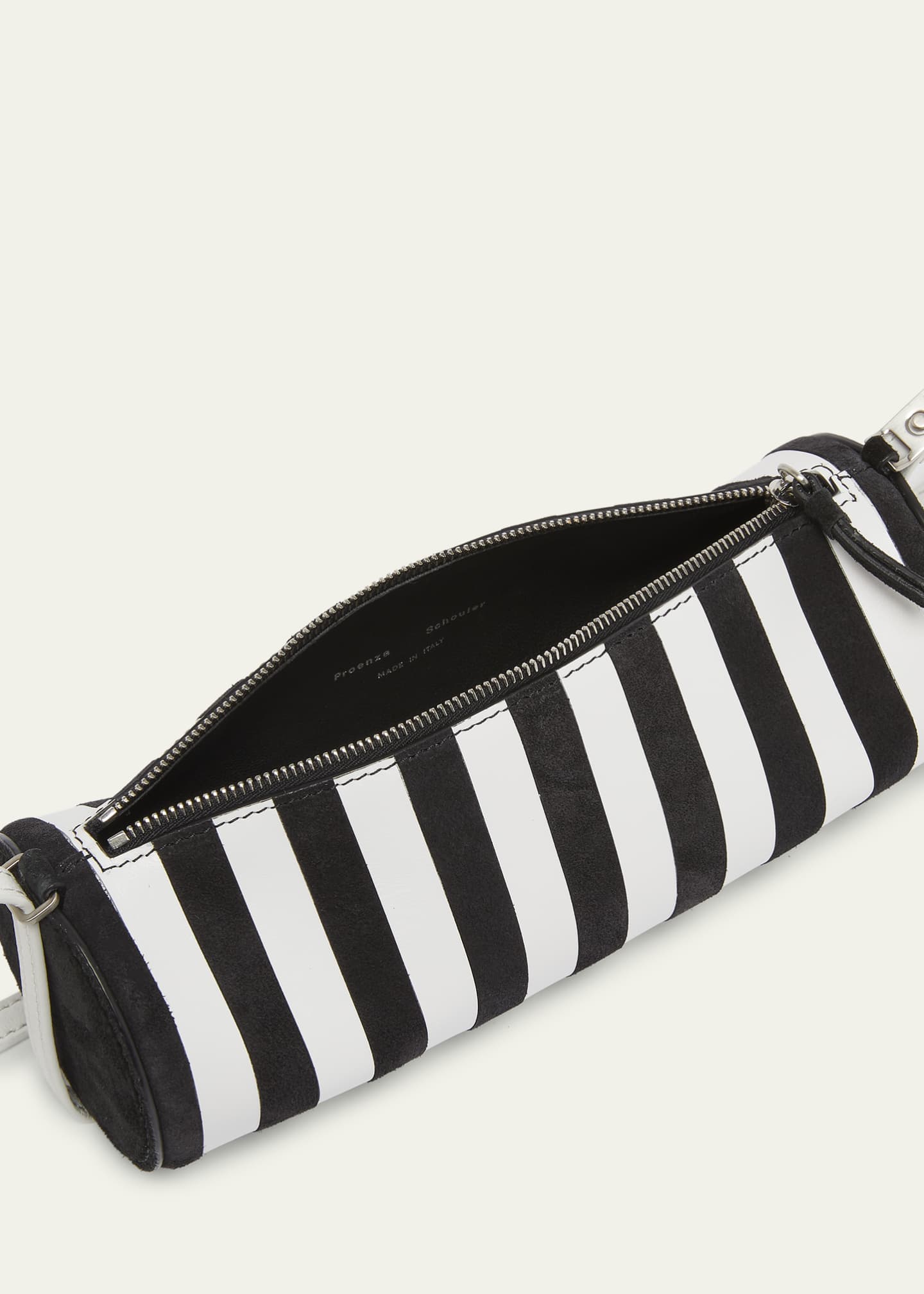 Proenza Schouler プロエンザスクーラ　ストライプ柄ショルダー Proenza Schouler Silo Striped Napa Leather Shoulder Bag - Bergdorf