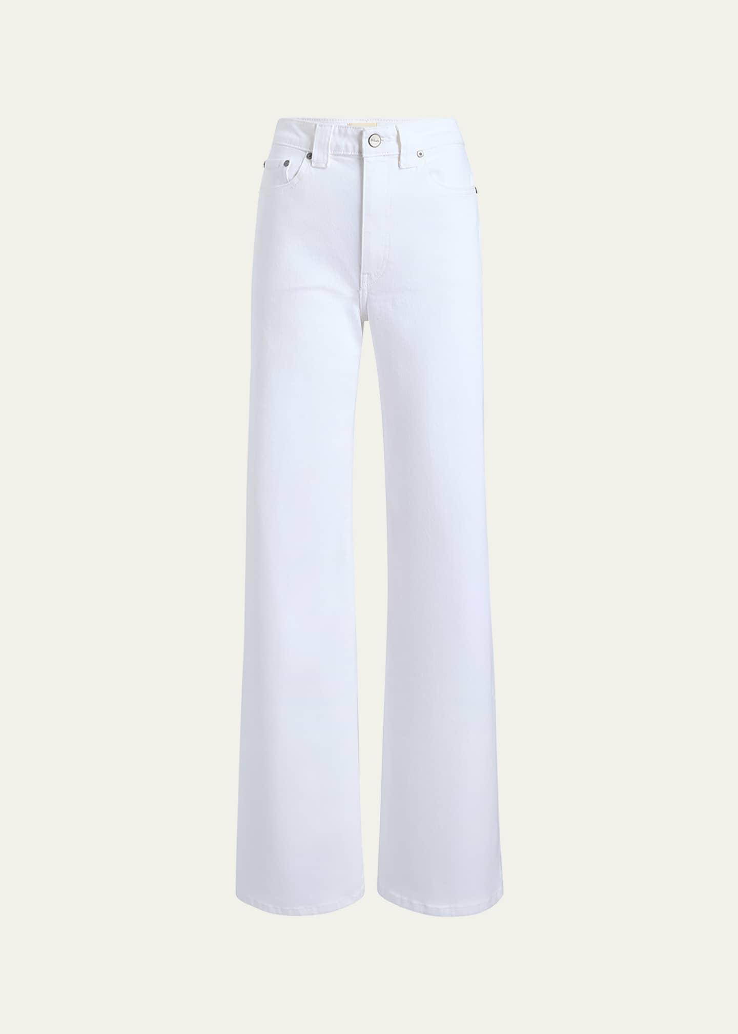 Khaite Dane Mid-Rise Wide-Leg Jeans Image 1 of 4