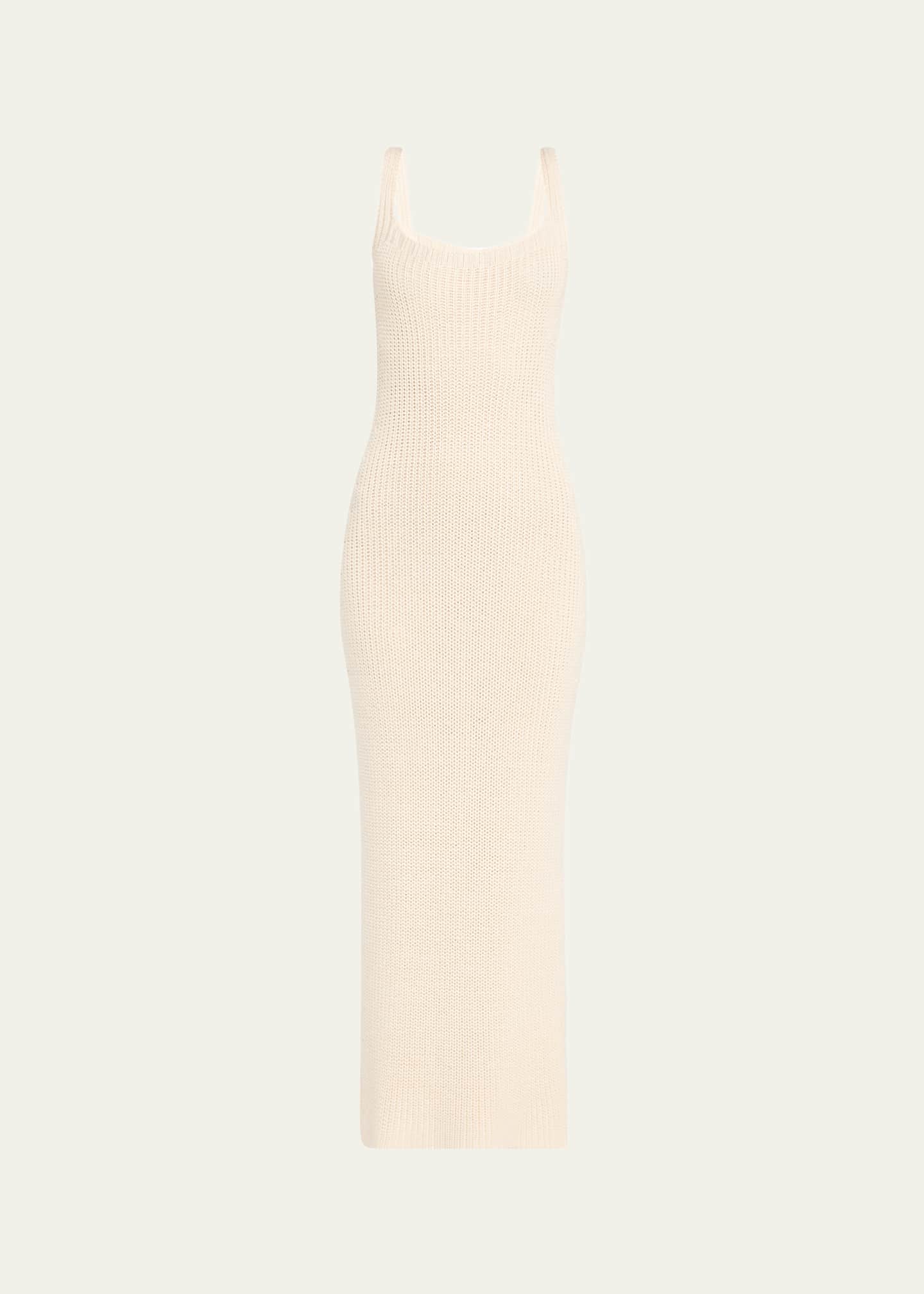 Khaite Lex Fisherman Rib Silk Knit Gown Image 1 of 5