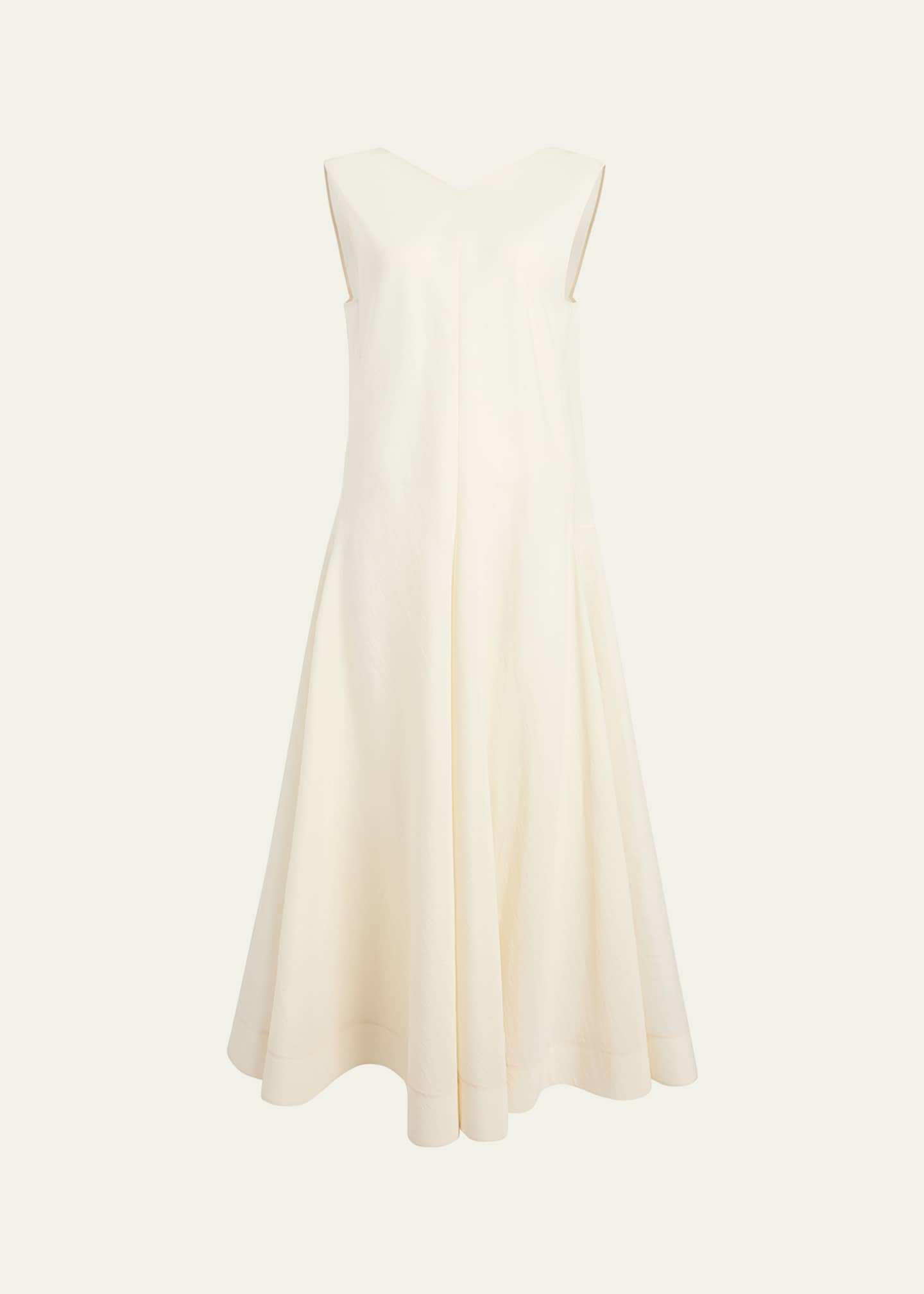 Khaite Mellie Open-Back Sleeveless A-Line Maxi Dress Image 1 of 5