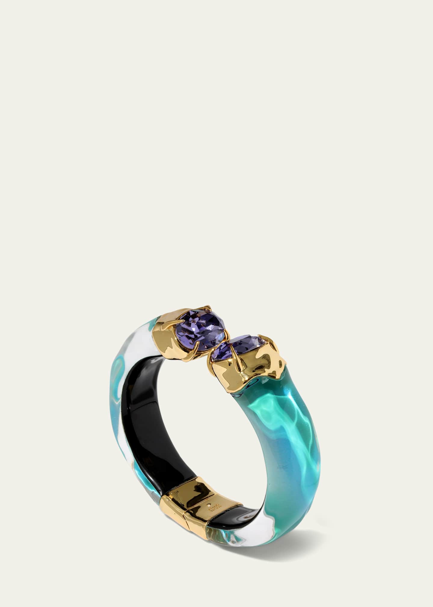 Alexis Bittar Bonbon Crystal Lucite Hinge Bracelet Image 3 of 3