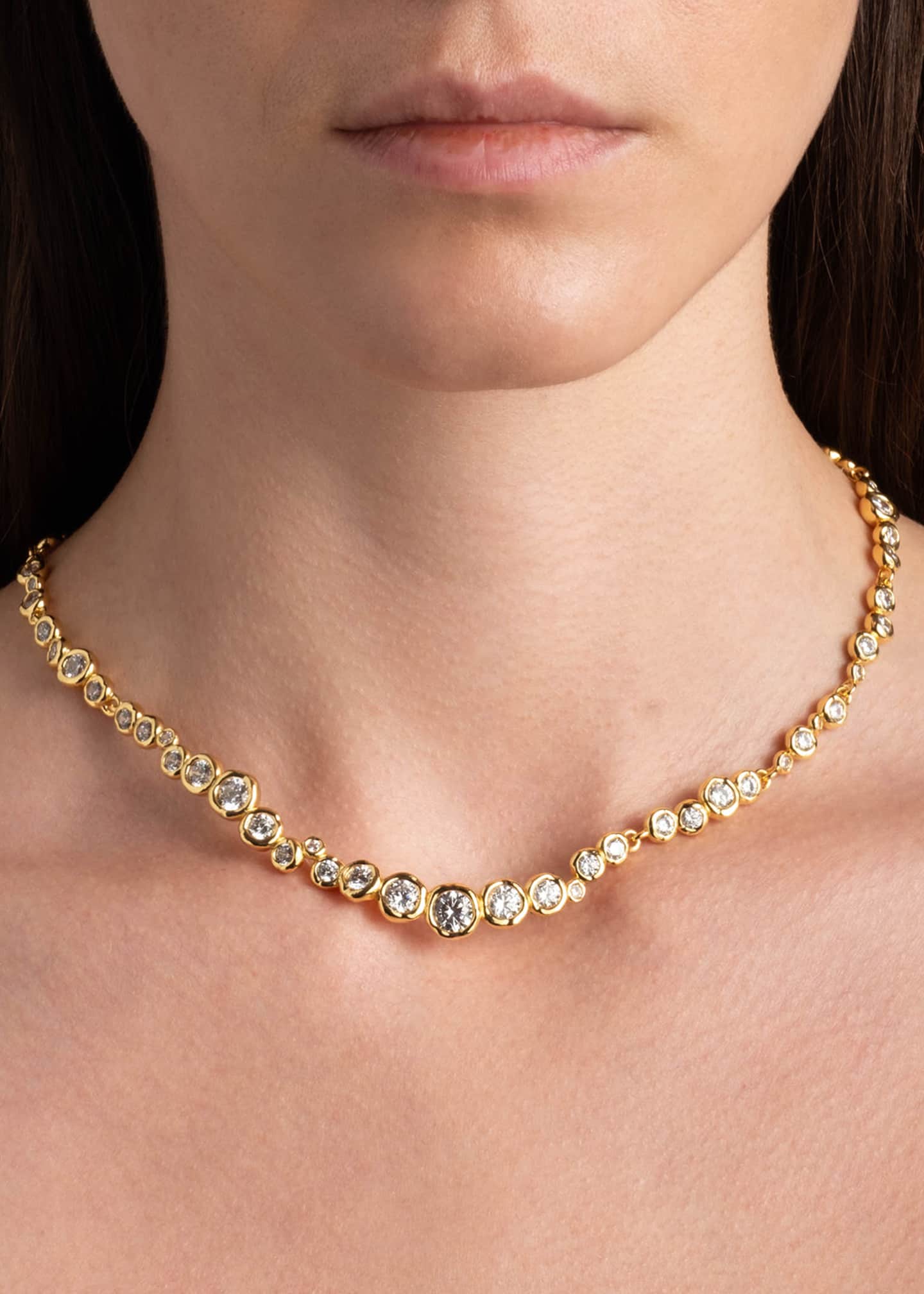 Alexis Bittar Asterales Gold CZ All Around Necklace Image 2 of 2