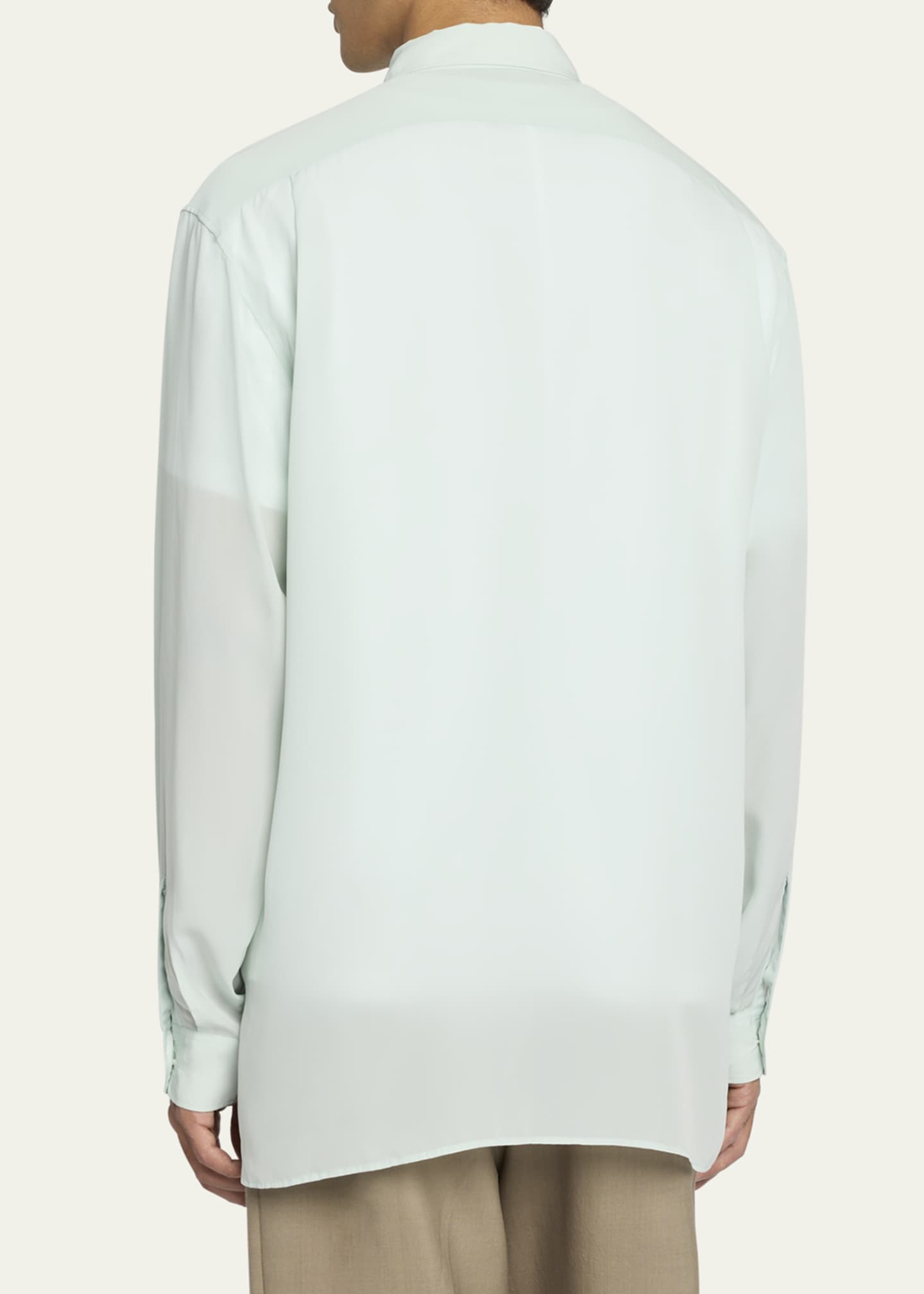 THE ROW Men's Bresson Cupro Shirt Image 3 of 5