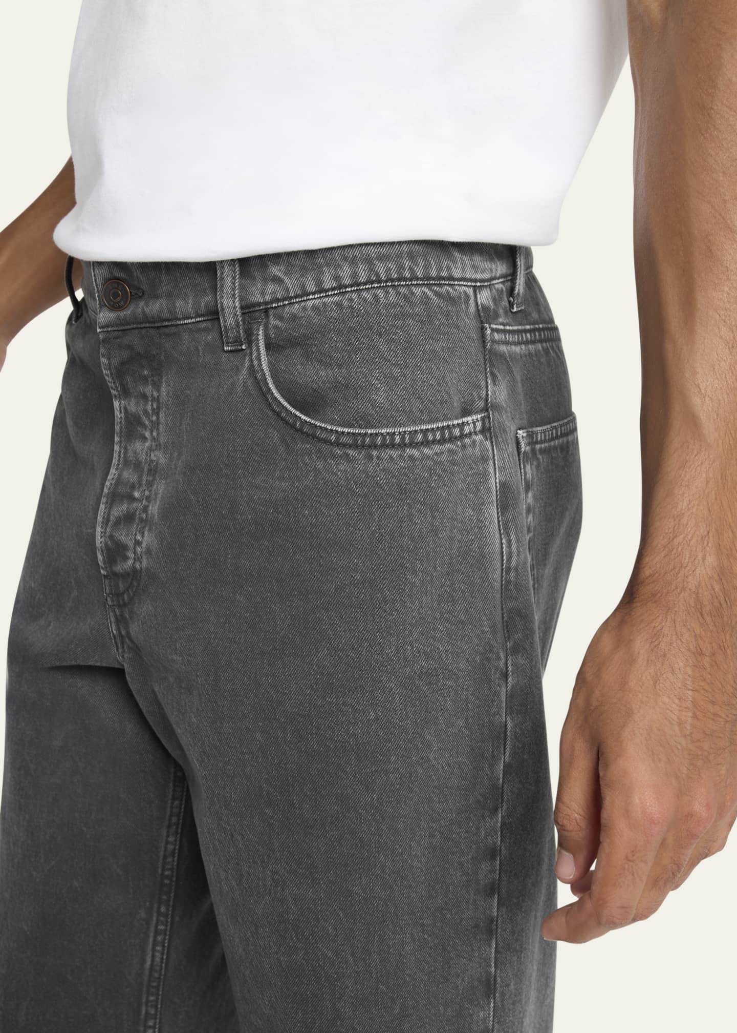 THE ROW Men's Ross Faded Denim Jeans Image 5 of 5
