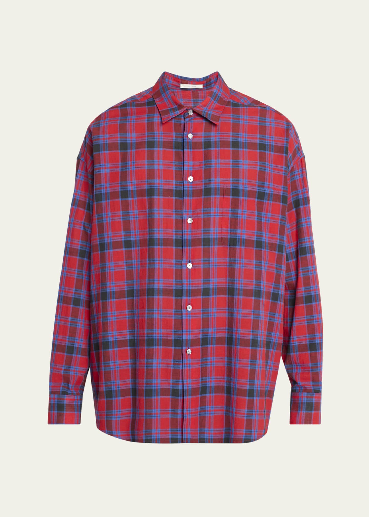 THE ROW Men's Lancaster Plaid Sport Shirt Image 1 of 5
