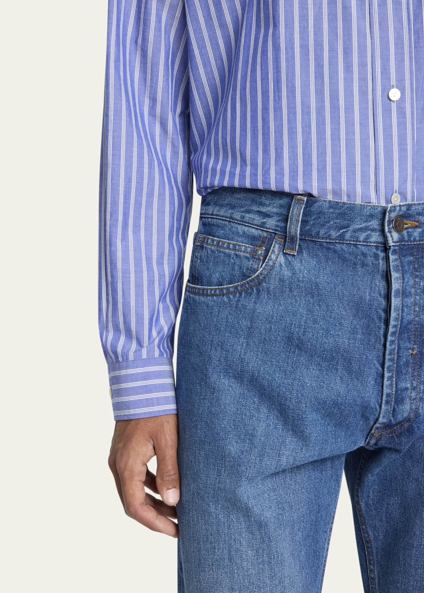 THE ROW Men's Burt Straight-Leg Jeans Image 5 of 5