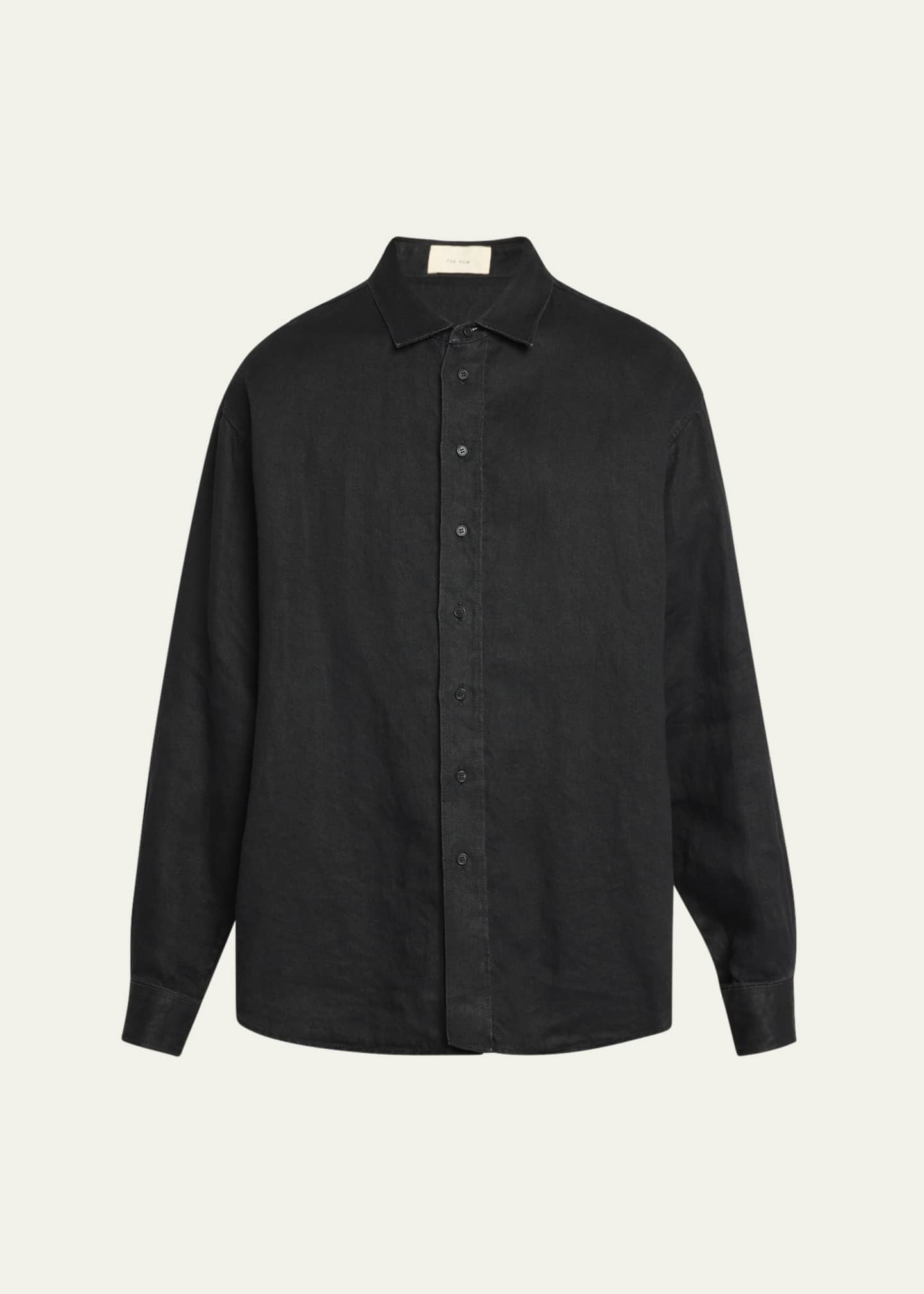 THE ROW Men's Penn Linen Overshirt Image 1 of 5