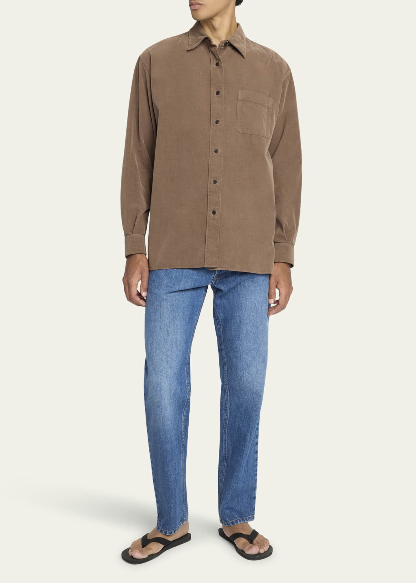 THE ROW Men's Lancaster Corduroy Sport Shirt Image 2 of 5