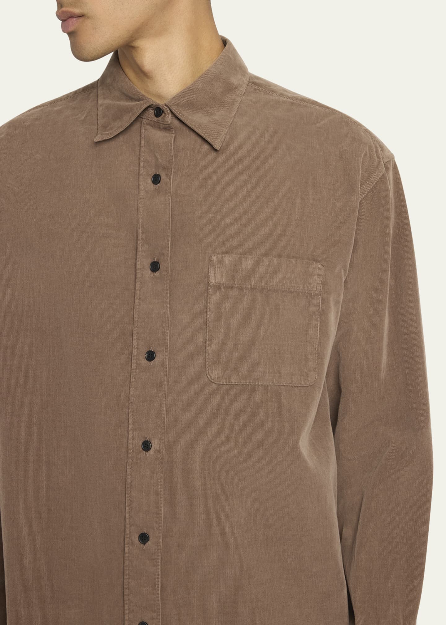 THE ROW Men's Lancaster Corduroy Sport Shirt Image 5 of 5