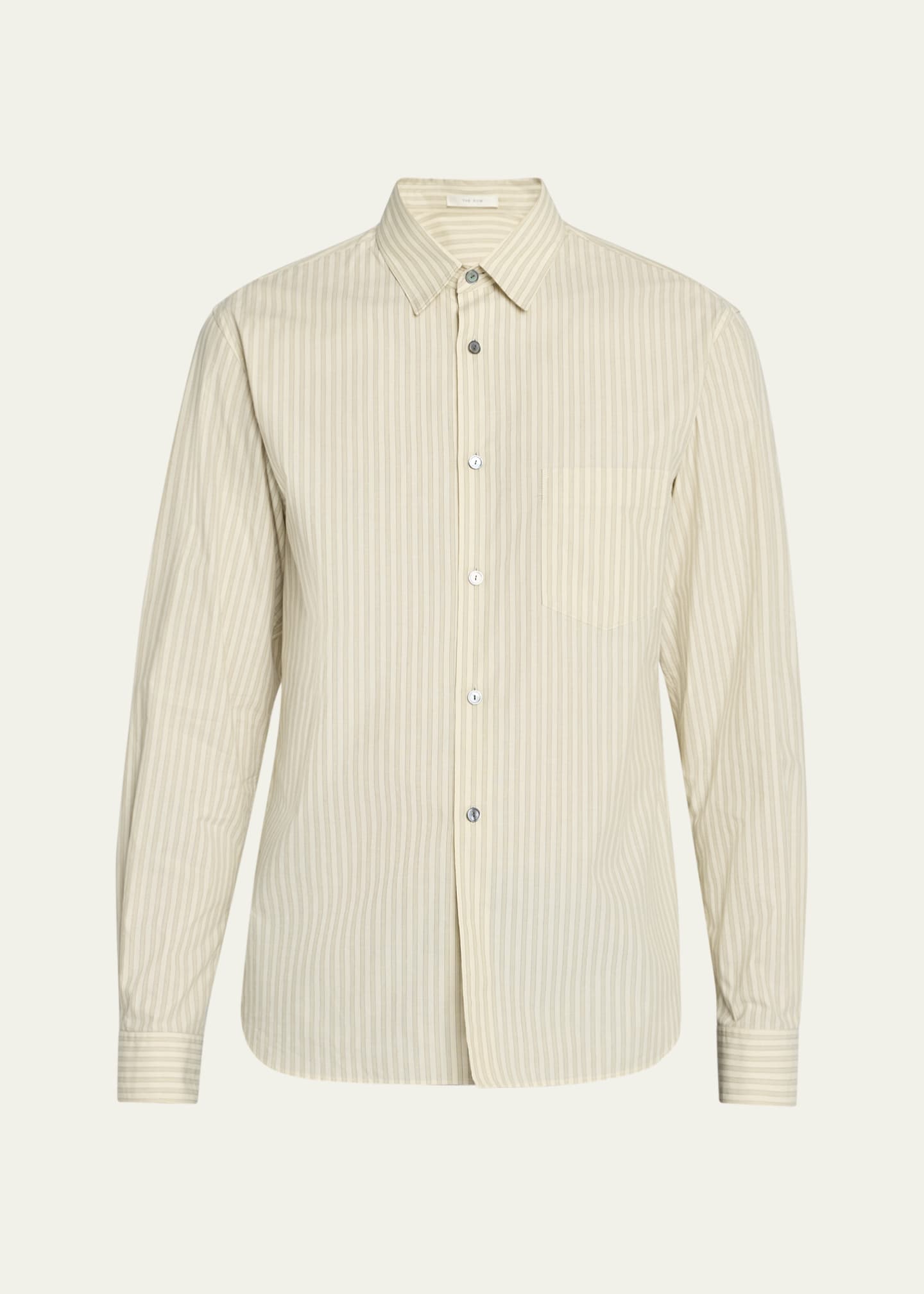 THE ROW Men's Ashford Striped Sport Shirt Image 1 of 5