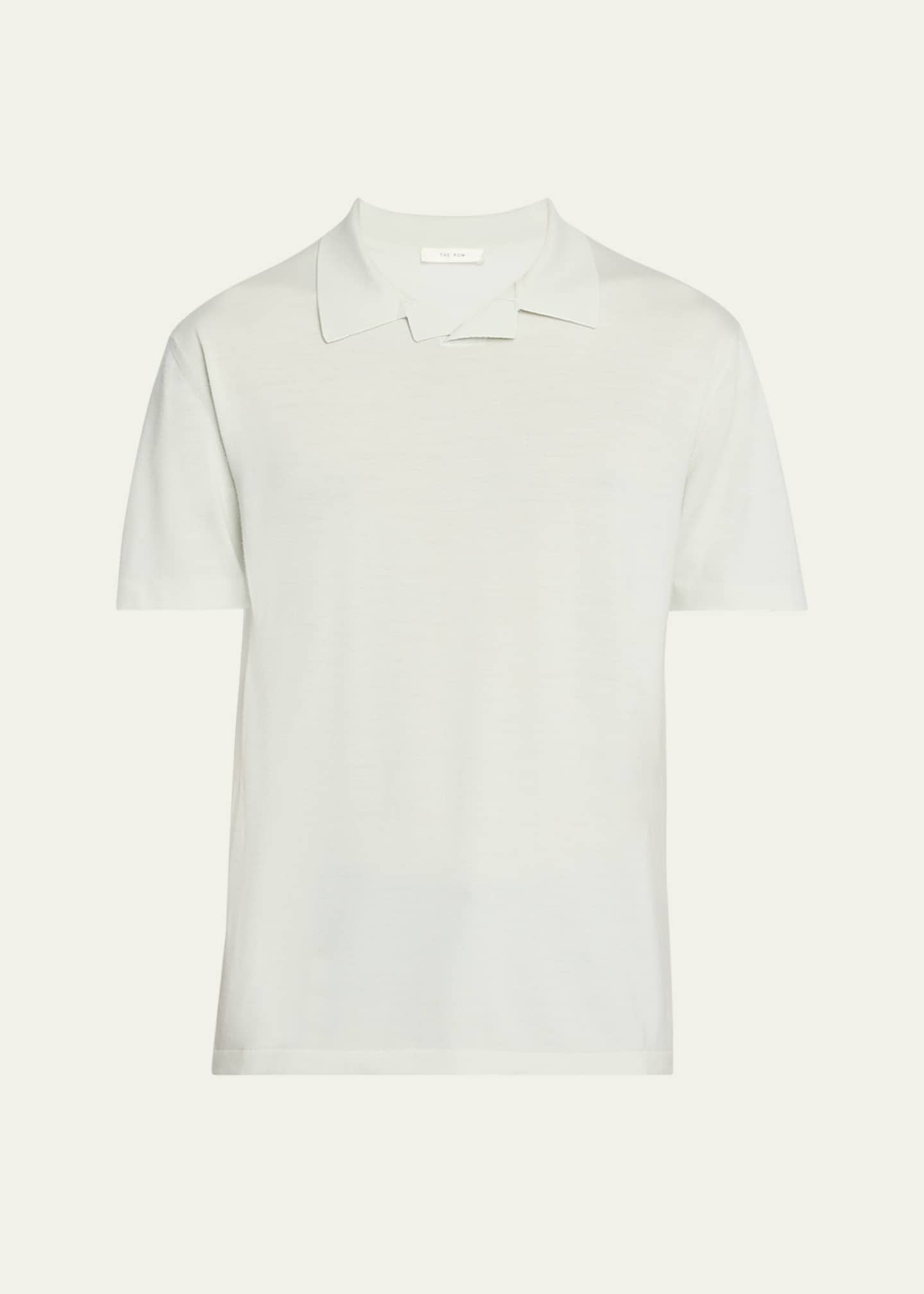 THE ROW Men's Mauro Wool Polo Shirt Image 1 of 5
