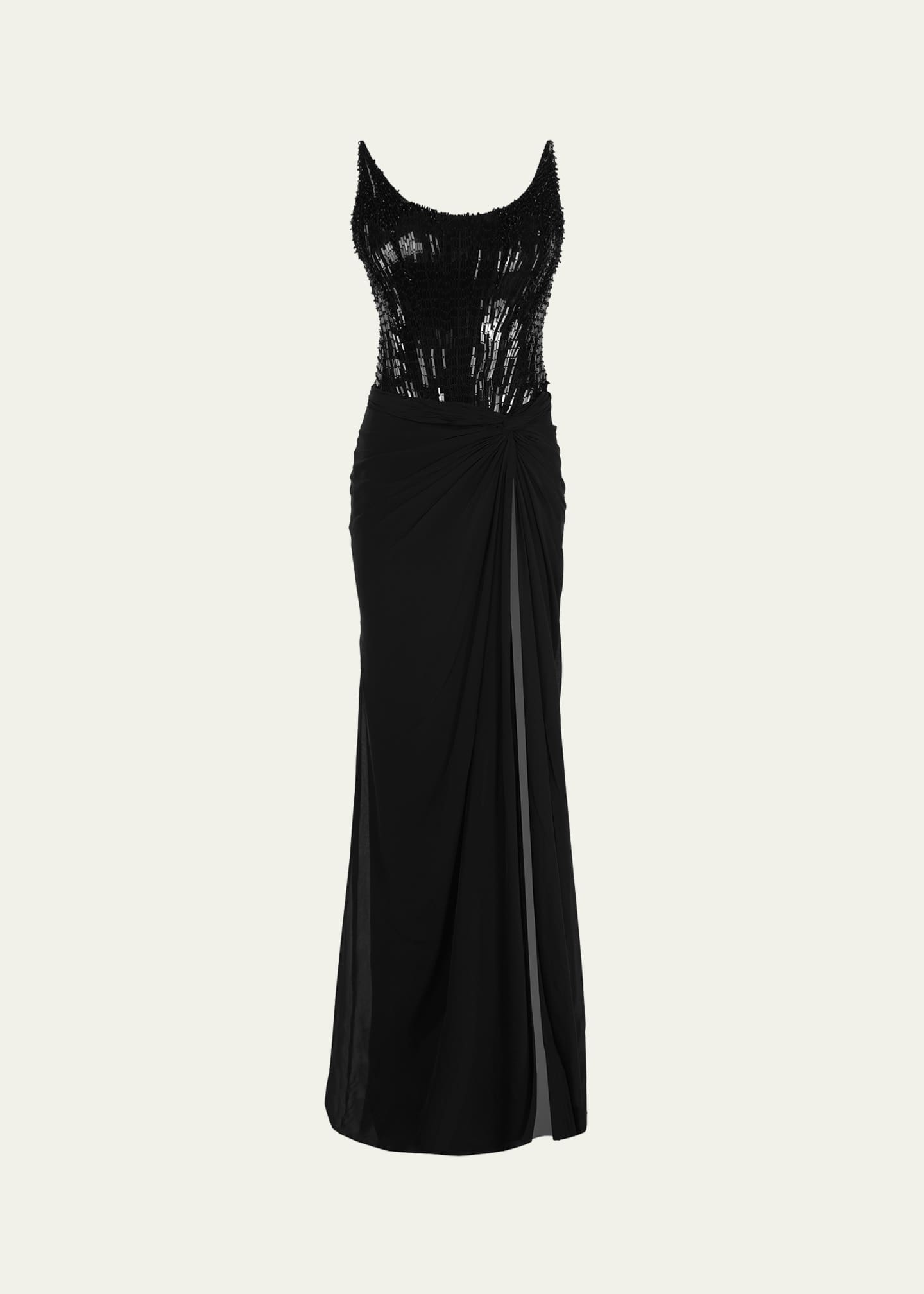 Gaurav Gupta Reptilian Strapless Corset Gown