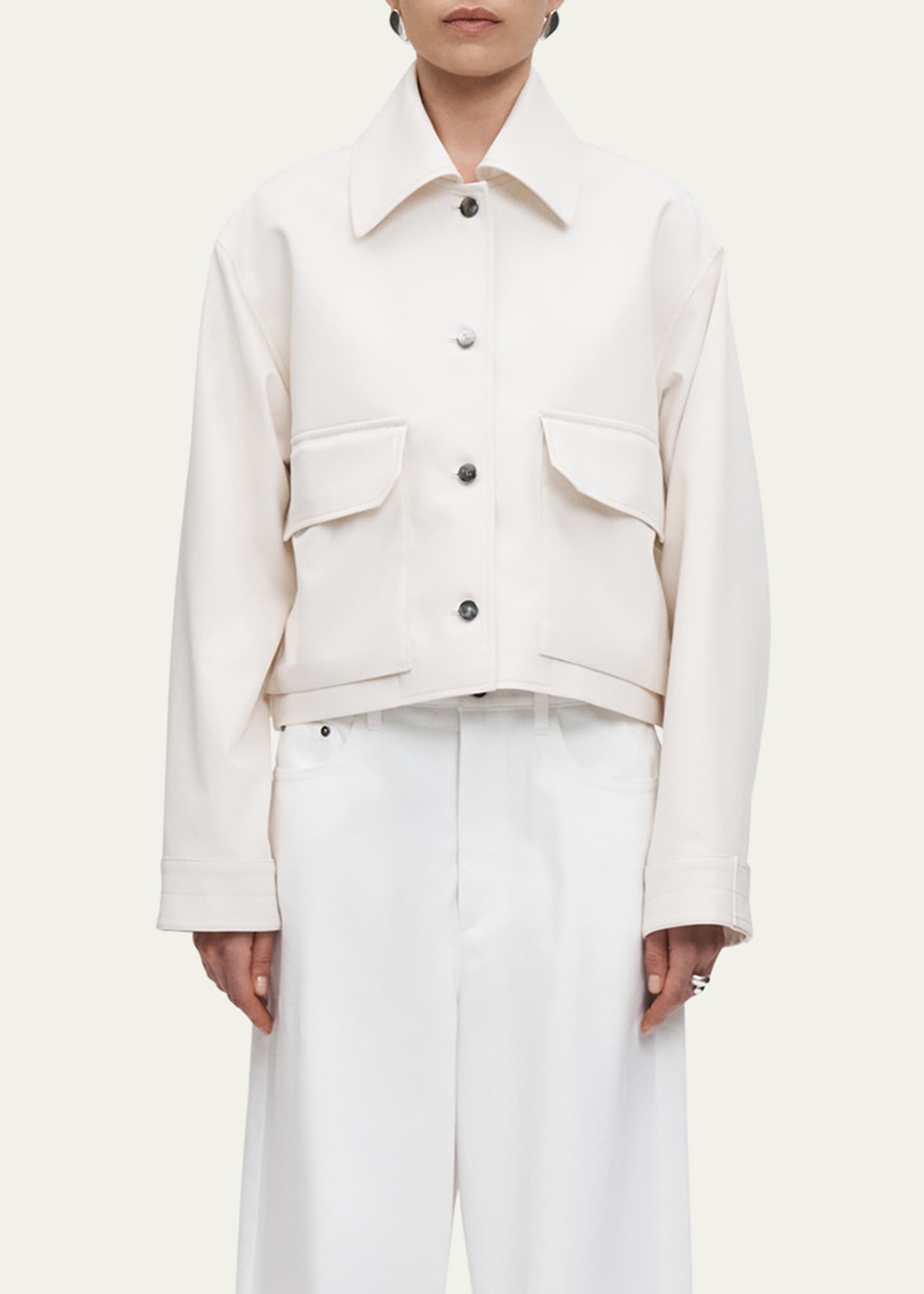 MARIA MCMANUS Cropped Swing Cotton Jacket Image 4 of 5