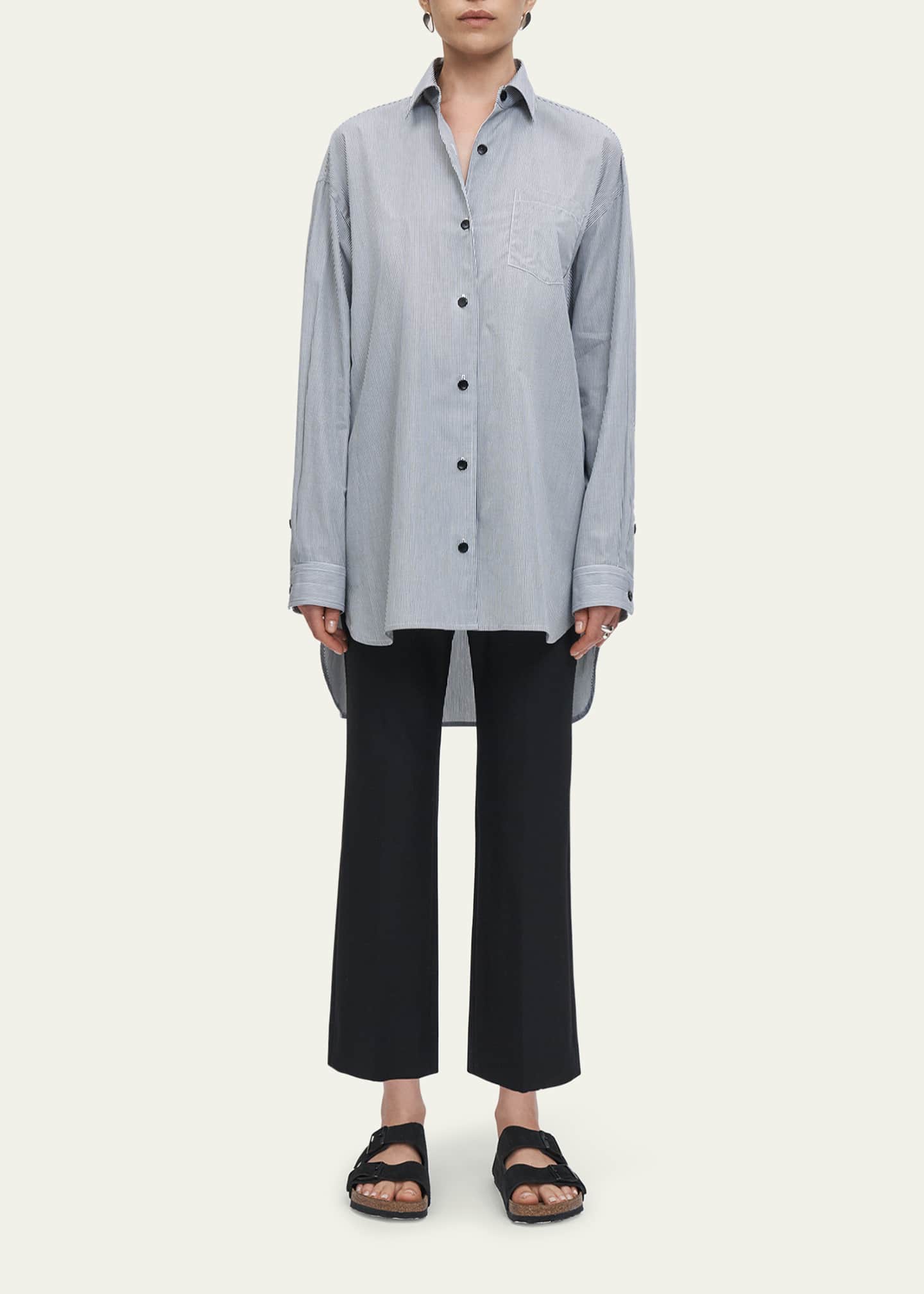 MARIA MCMANUS Striped A-Line Tunic Shirt Image 2 of 5