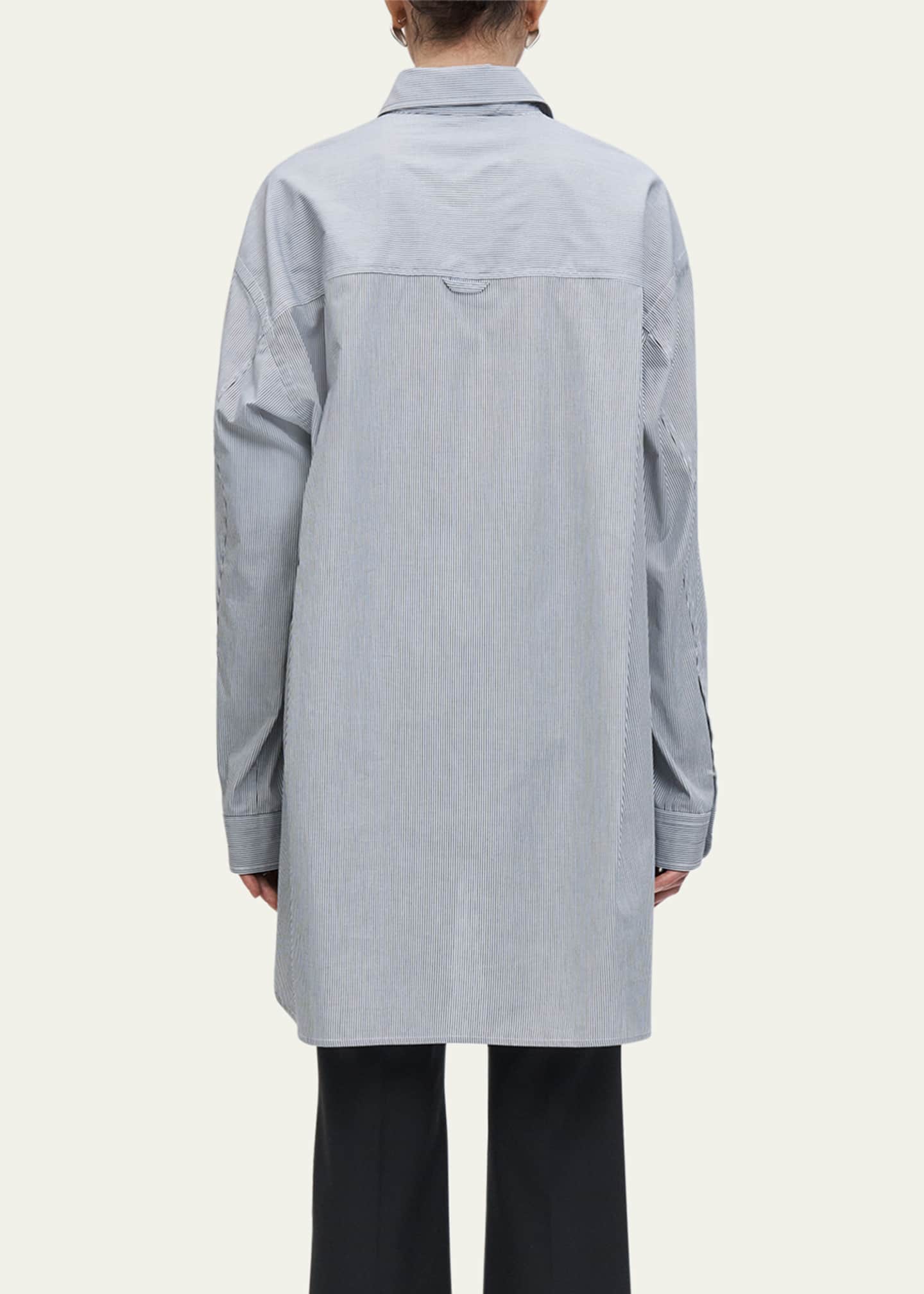 MARIA MCMANUS Striped A-Line Tunic Shirt Image 3 of 5