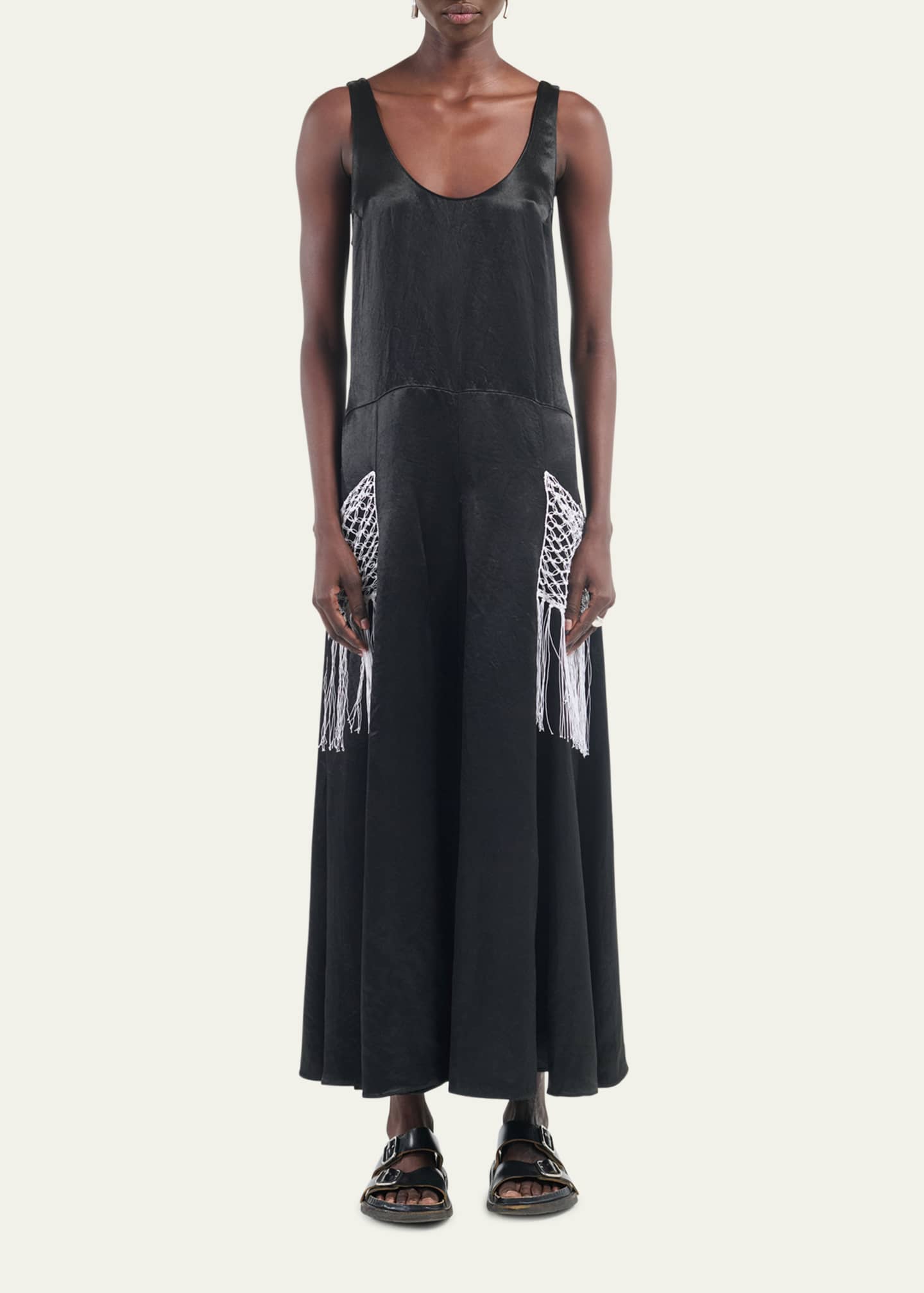 MARIA MCMANUS Sleeveless Godet Long Dress Image 2 of 5