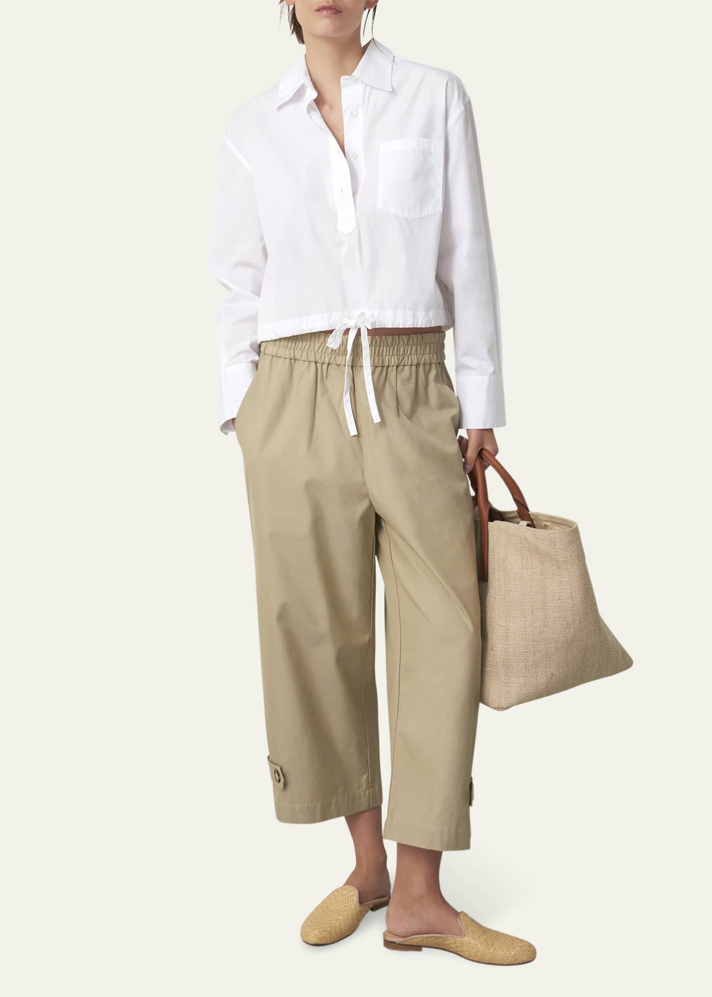 WE-AR4 Long-Sleeve Drawstring Cotton Shirt Image 2 of 4