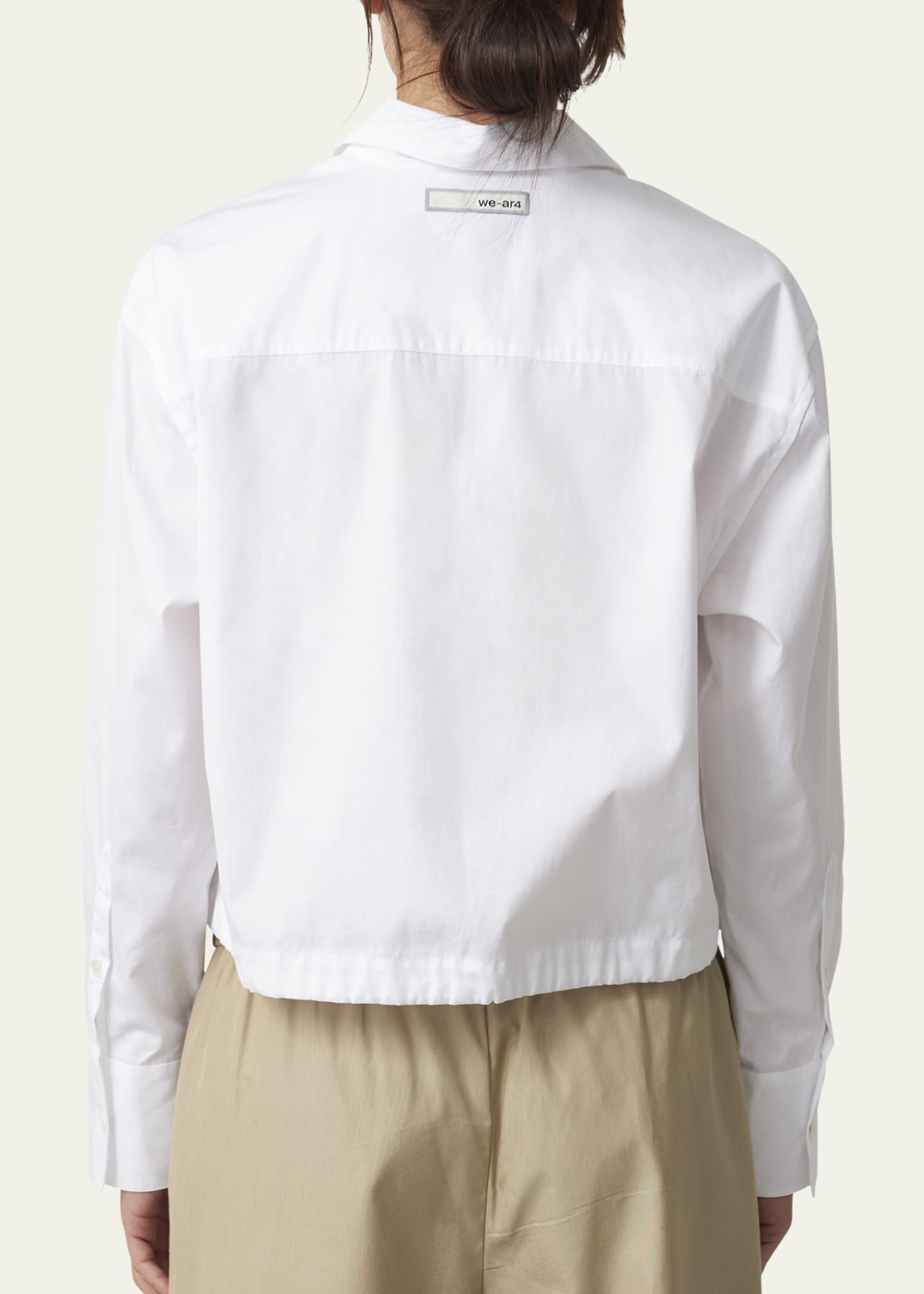 WE-AR4 Long-Sleeve Drawstring Cotton Shirt Image 3 of 4