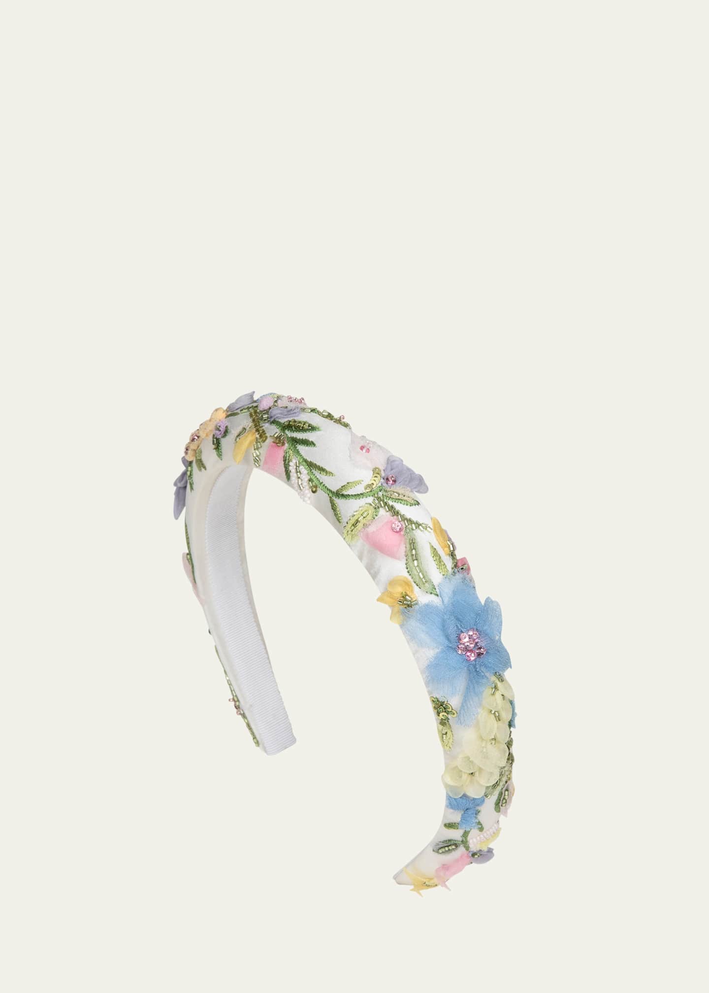 Jennifer Behr Camry Beaded Floral Headband