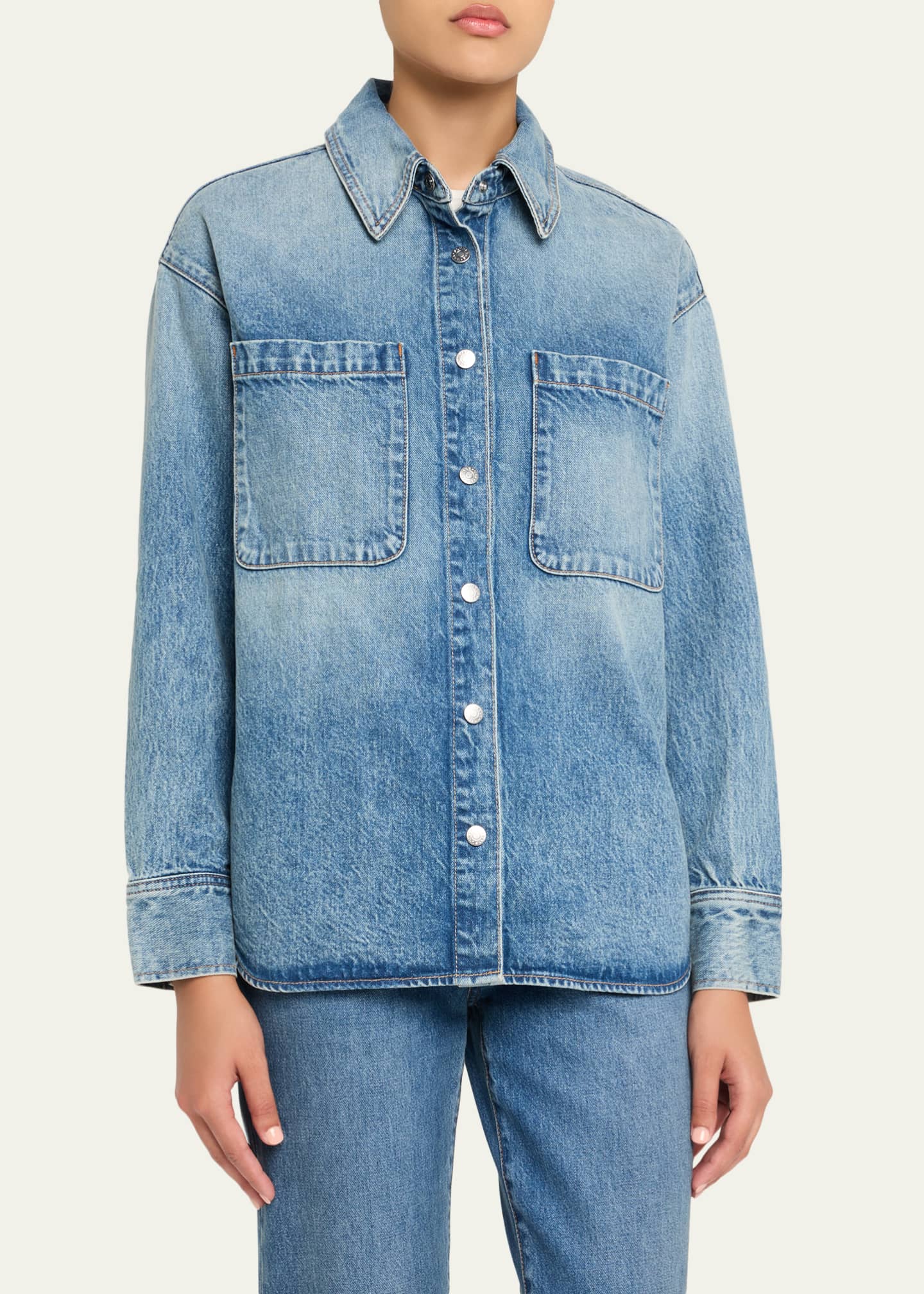 SLVRLAKE Overland Long-Sleeve Denim Shirt Image 4 of 5