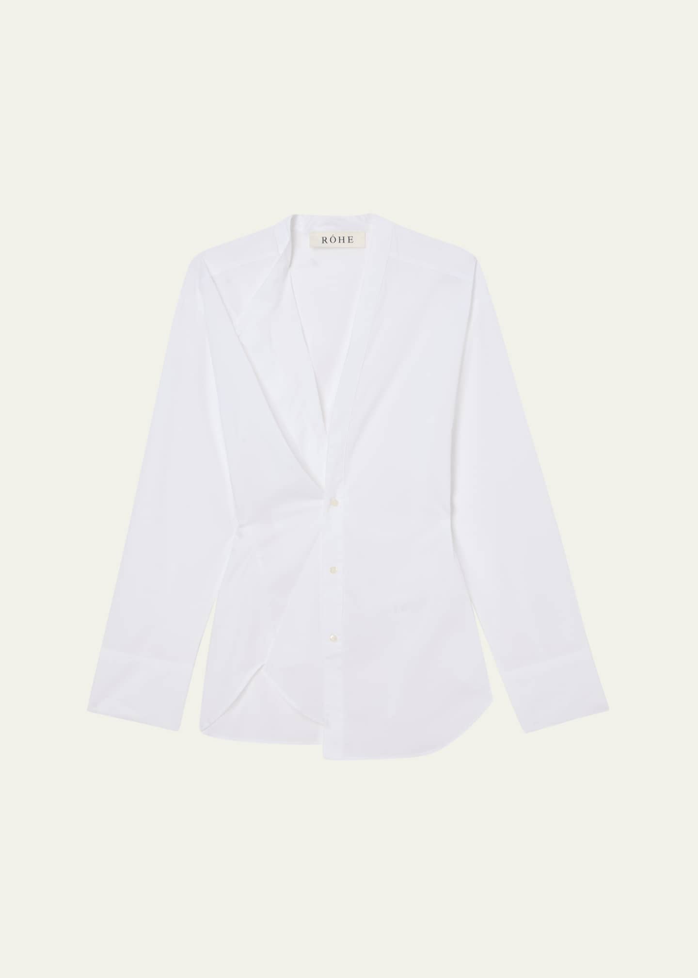 Overlap Cotton Shirt