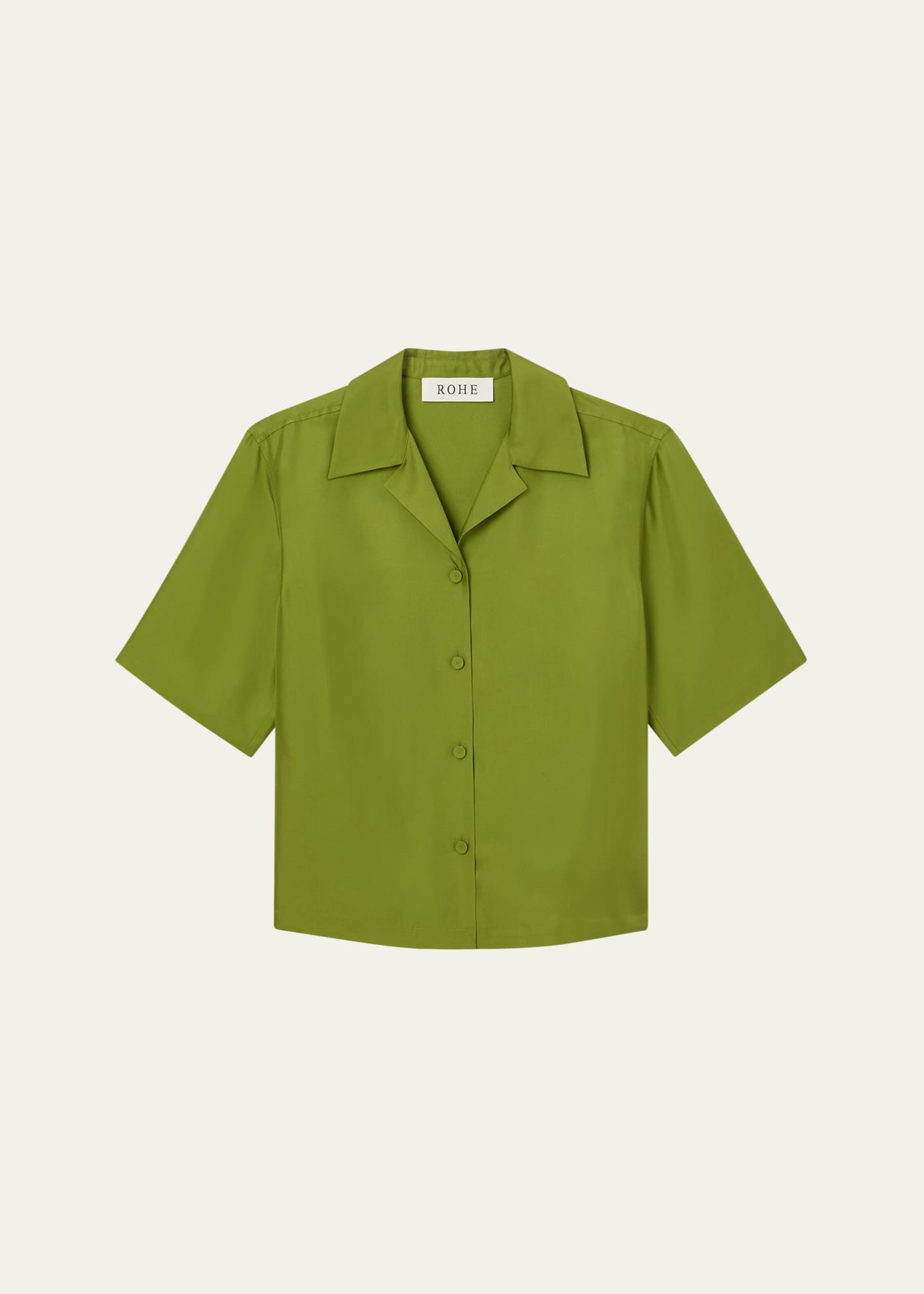 Silk Camp Collar Shirt