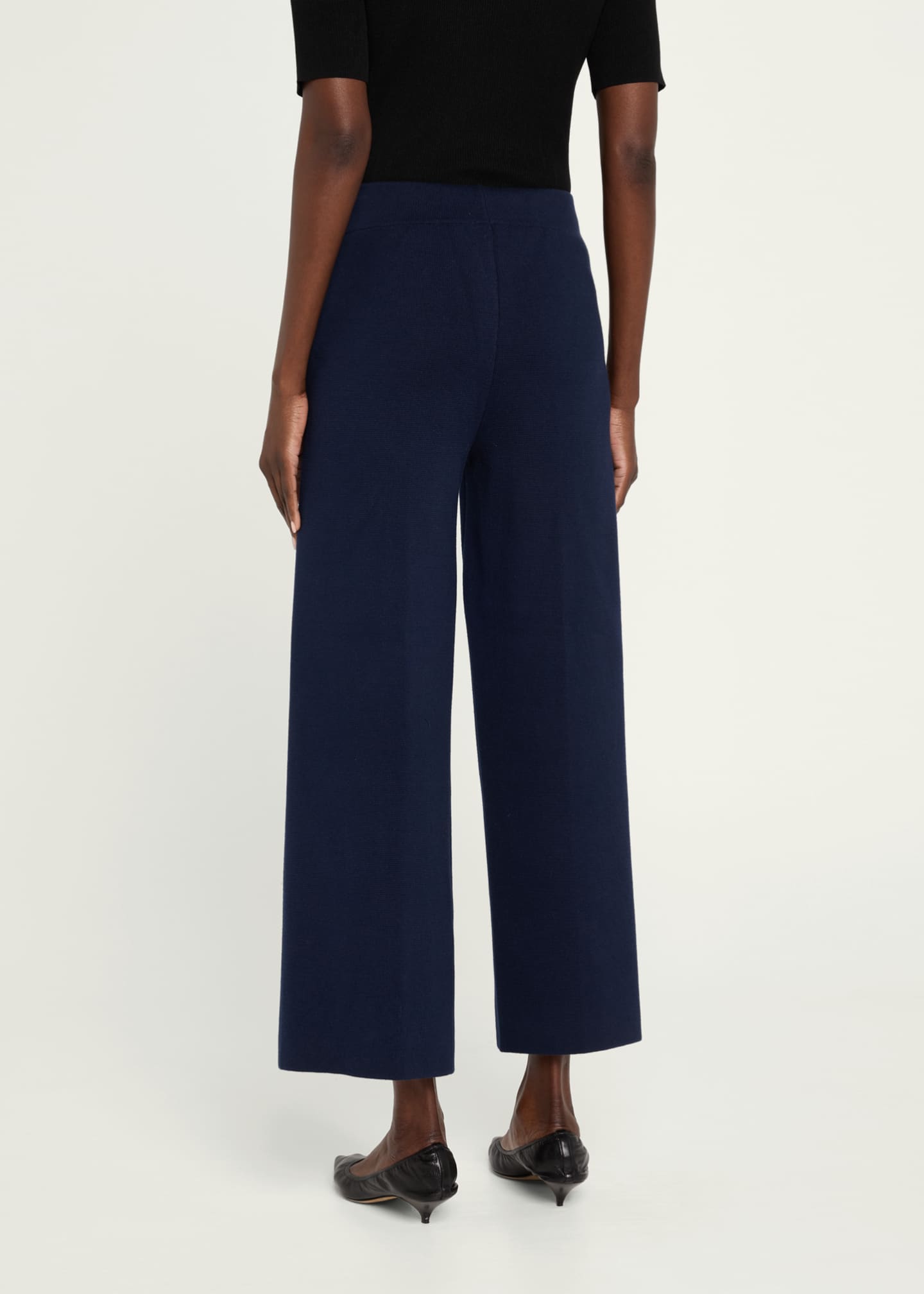 L'Agence Madrid Wide-Leg Knit Pants Image 3 of 5