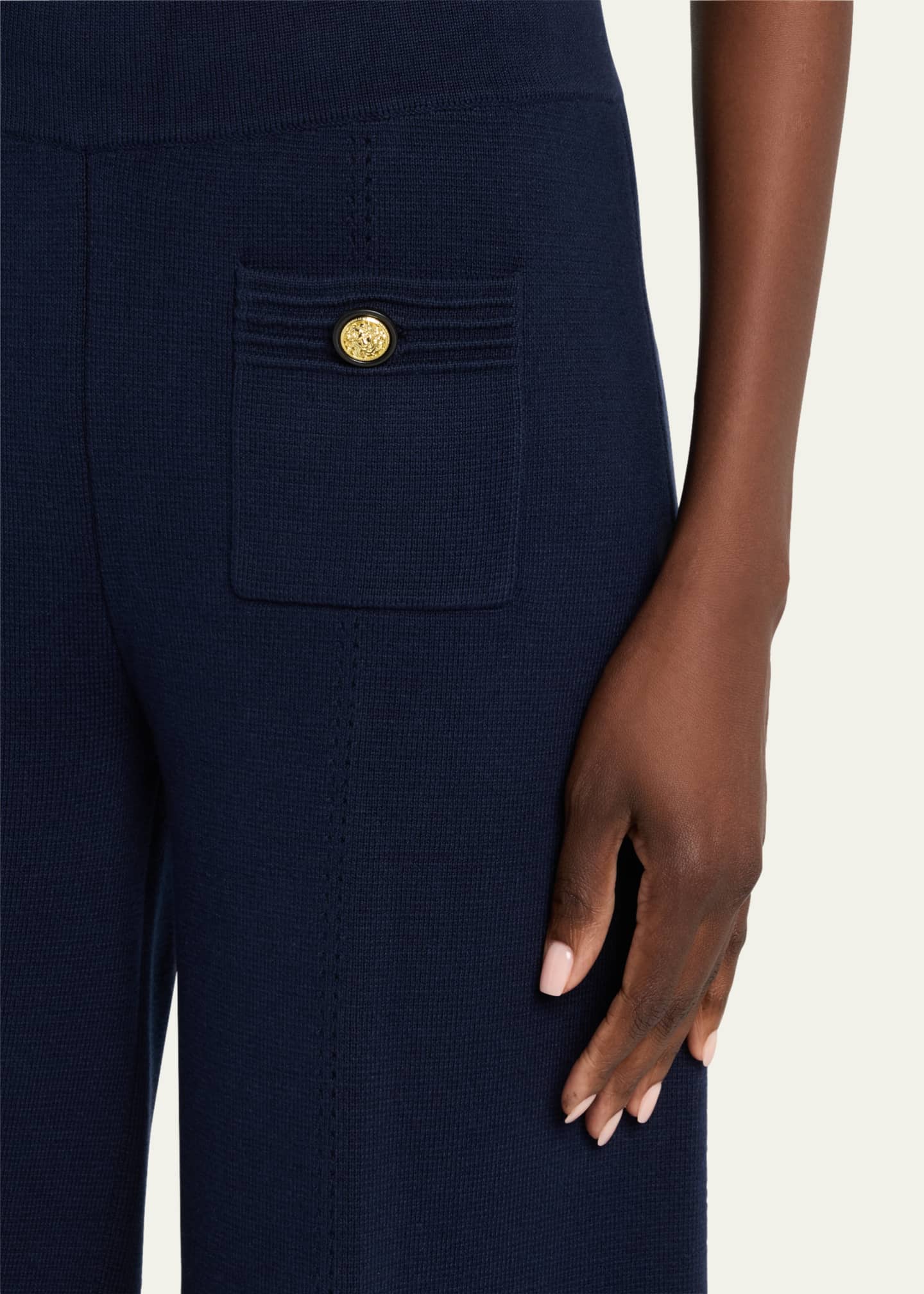 L'Agence Madrid Wide-Leg Knit Pants Image 5 of 5