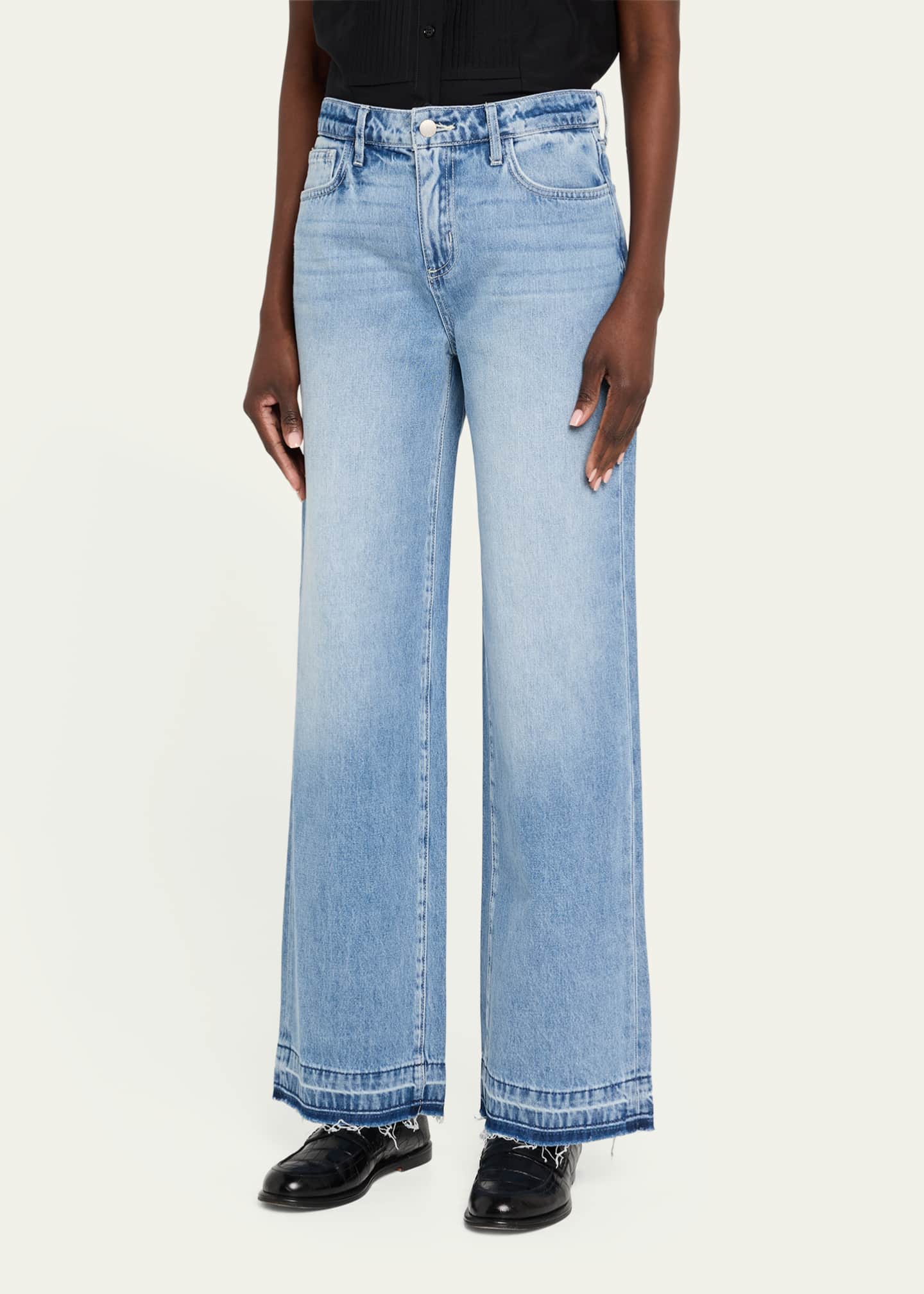 L'Agence Scottie High-Rise Wide-Leg Jeans Image 4 of 5