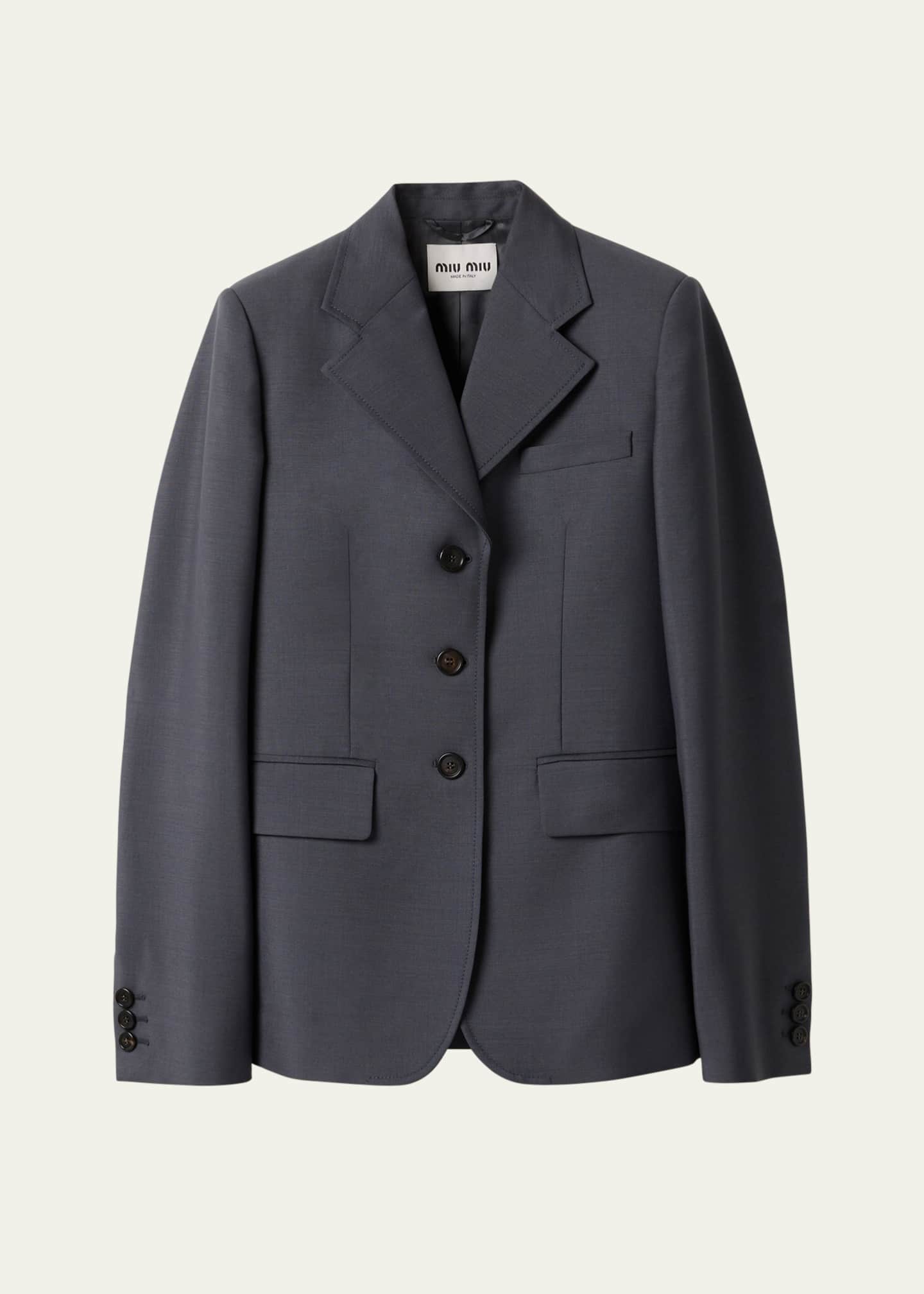 Miu Miu Single-Breasted Blazer Jacket Image 1 of 4