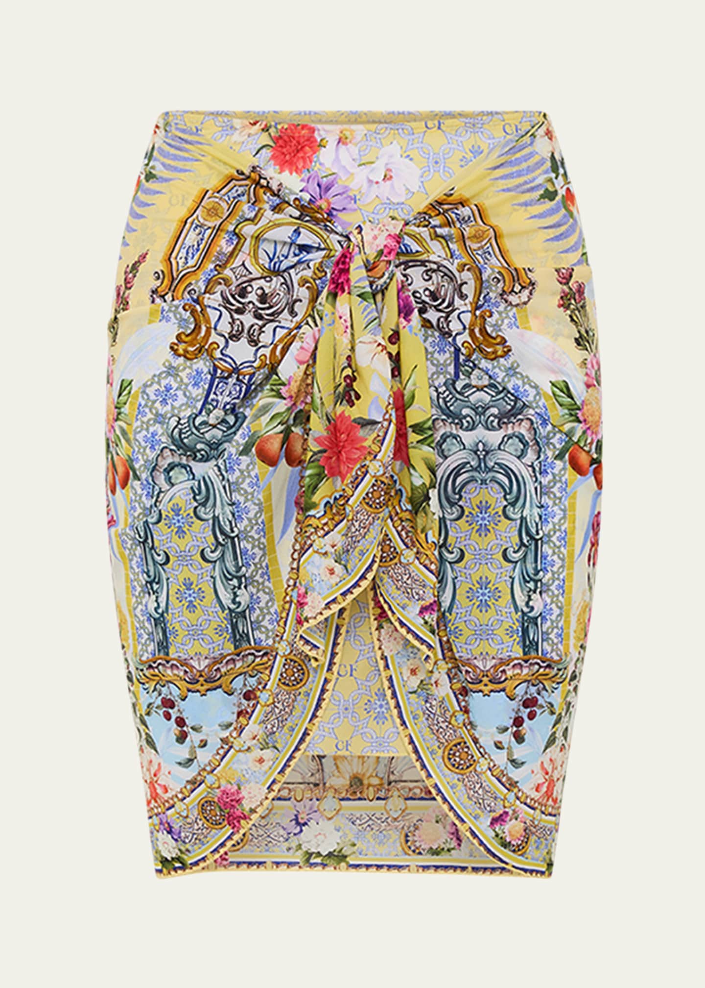 Camilla Flor Fantastica Layered Short Sarong Coverup