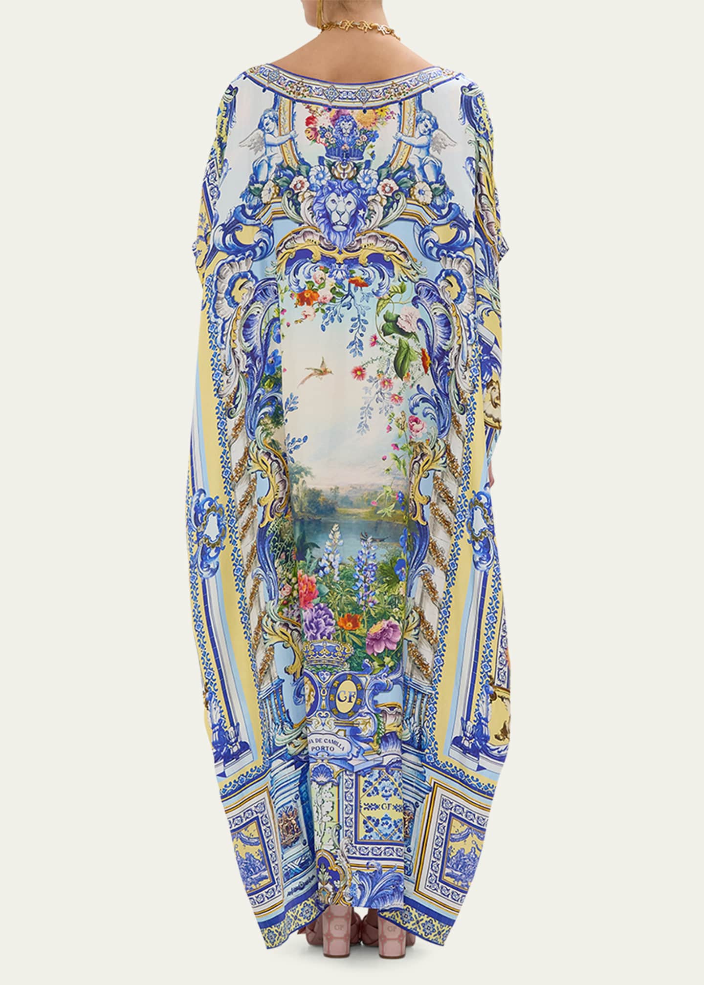 Camilla Wall To Wall Wonders Silk Maxi Kaftan Dress Image 3 of 4