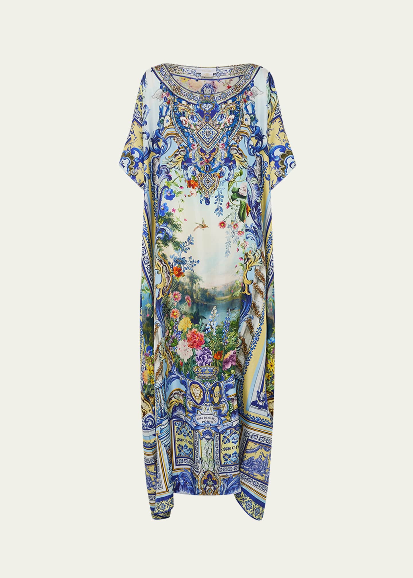 Camilla Wall To Wall Wonders Silk Maxi Kaftan Dress Image 1 of 4