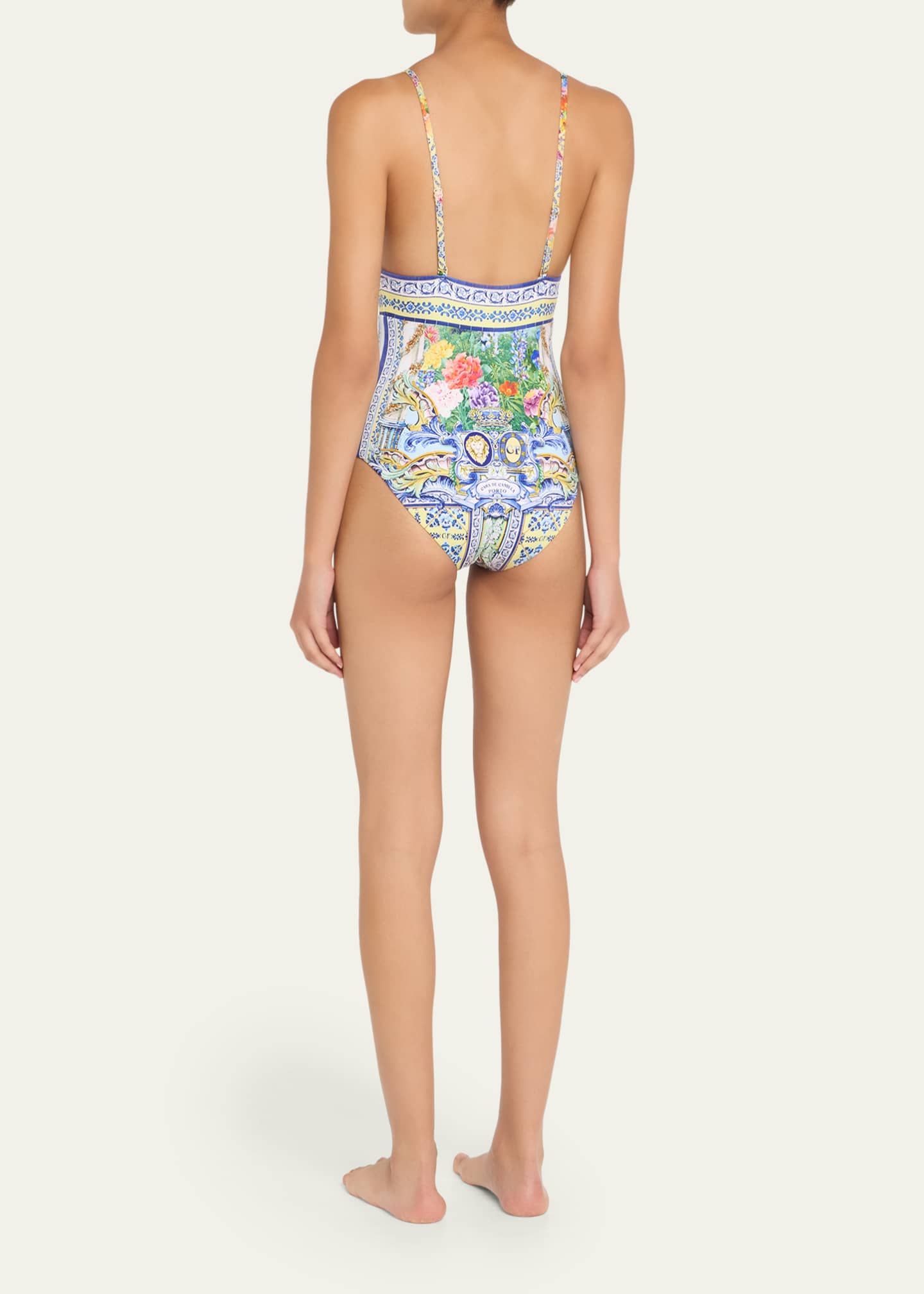 Wall To Wall Tie Tri One-Piece Swimsuit