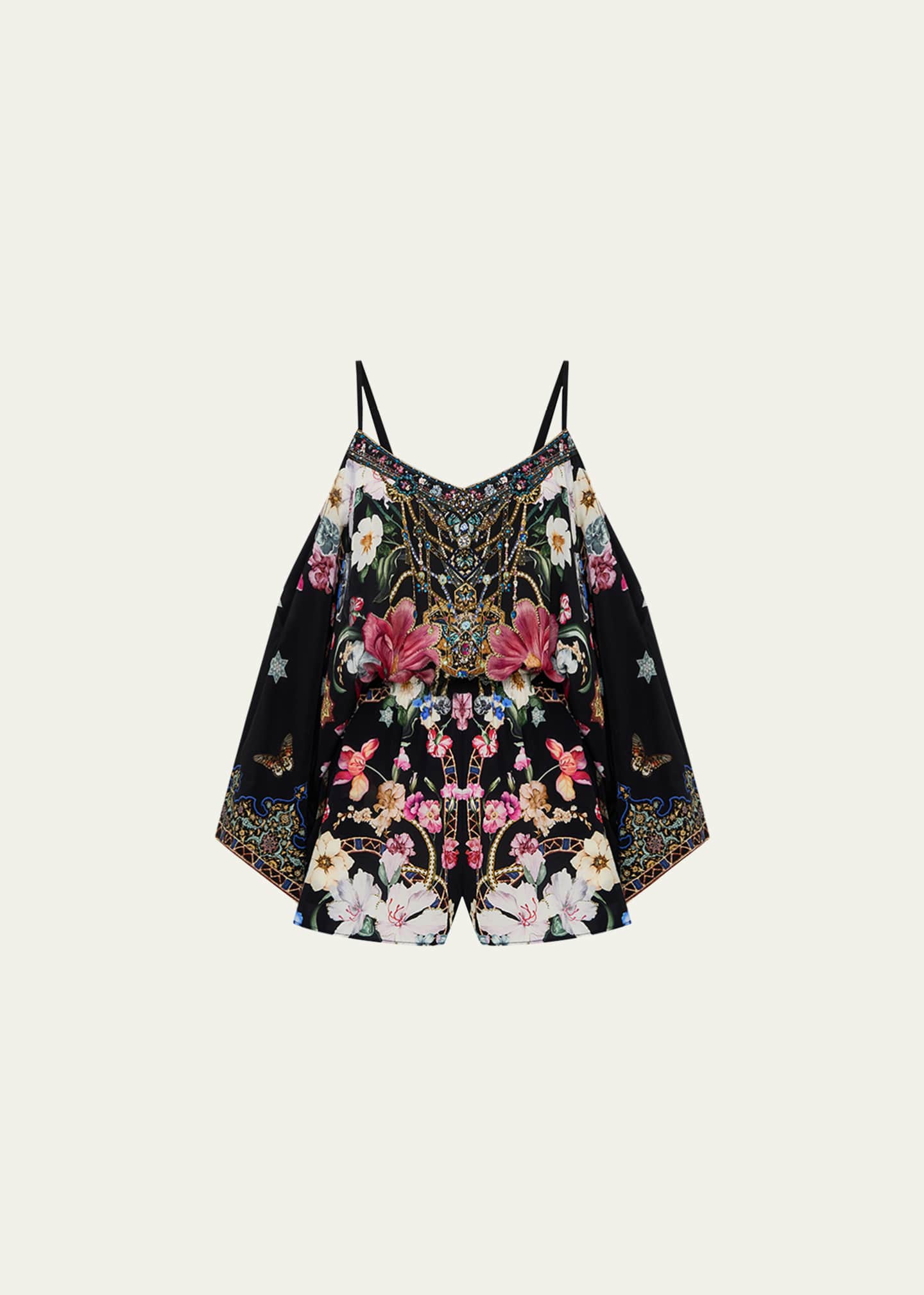 Camilla Midnight in Monserrate Drop Shoulder Playsuit Image 1 of 4
